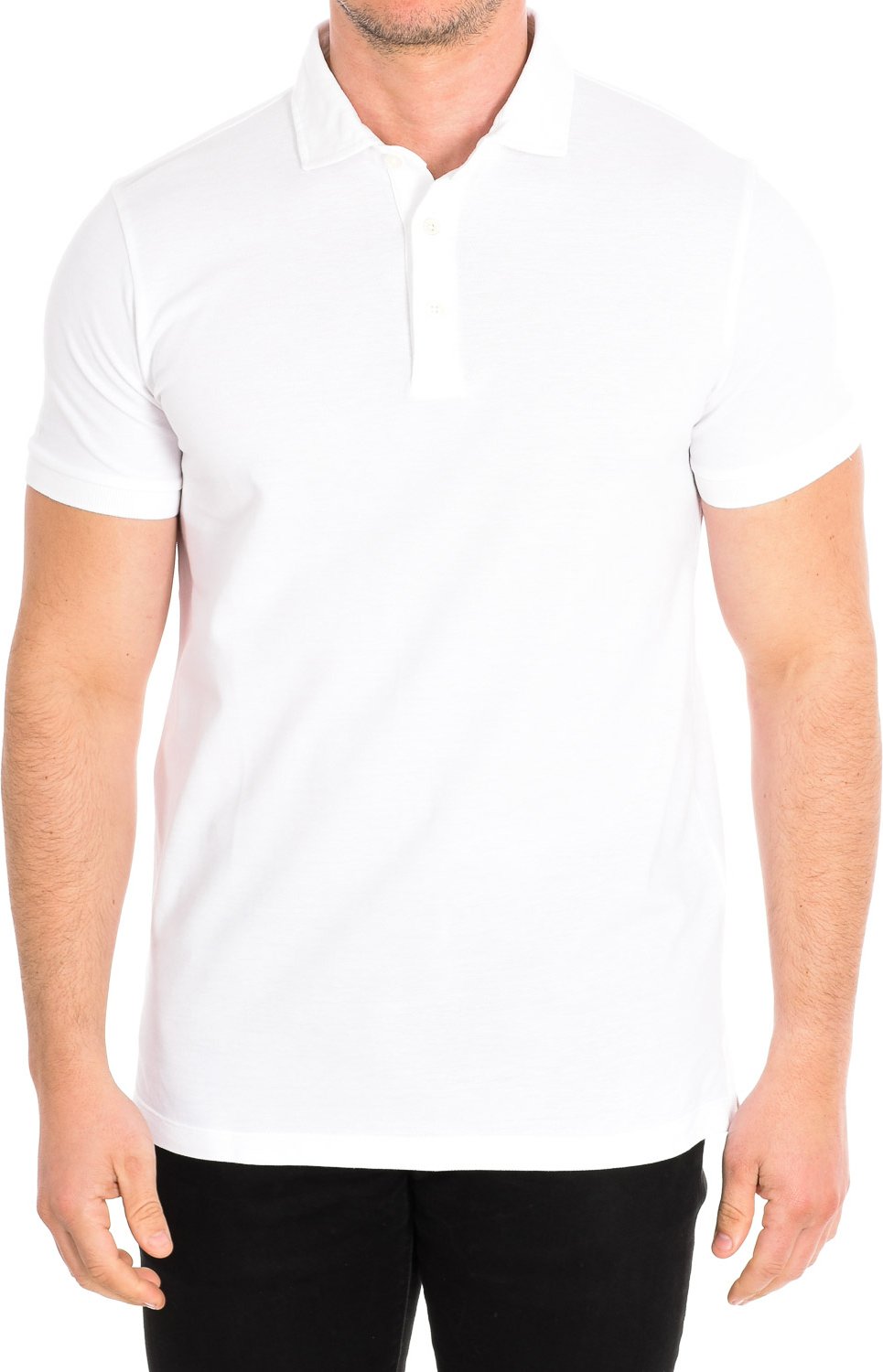 Kurzarm-Poloshirt mit Reverskragen WHITE man