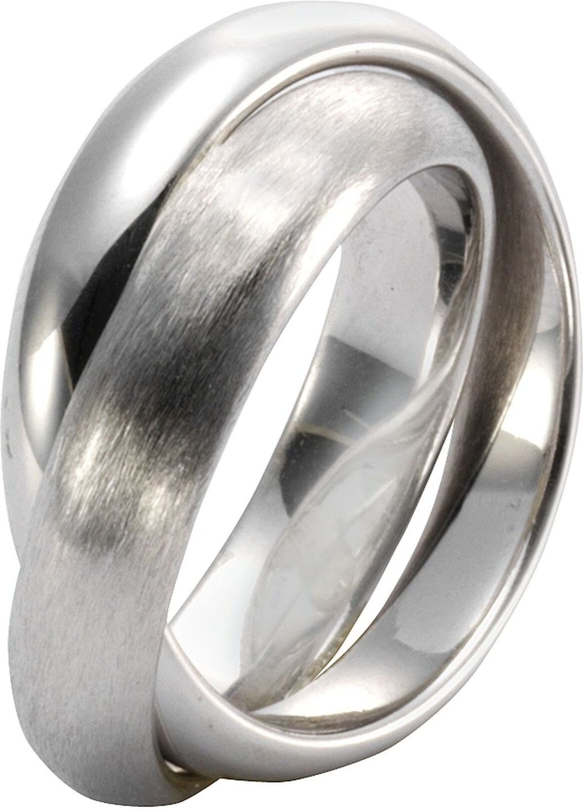 Celesta Silber Ring 925 Sterling Silber zweireihig