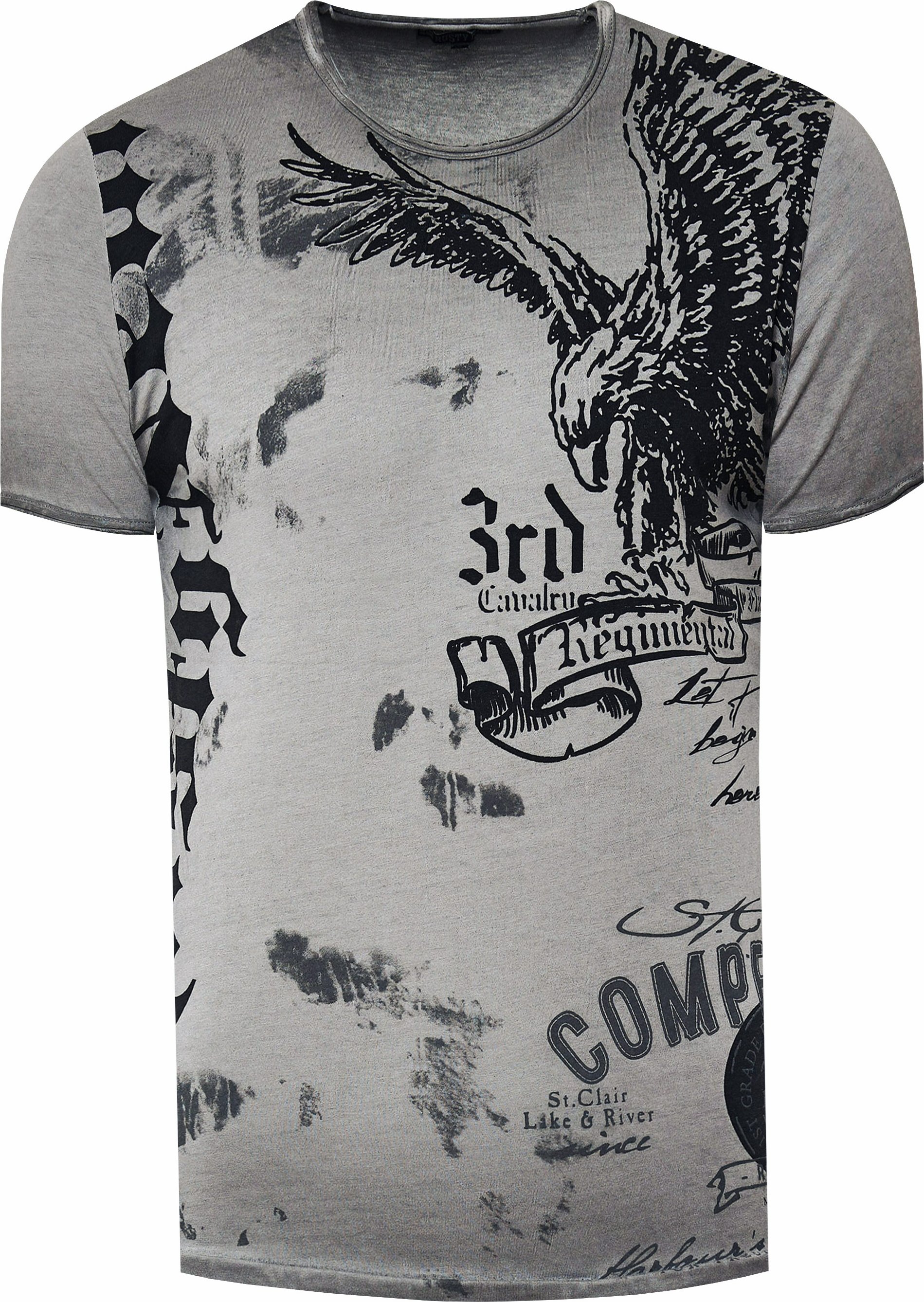 Thumbnail - T-Shirt Verwaschen American Eagle Print