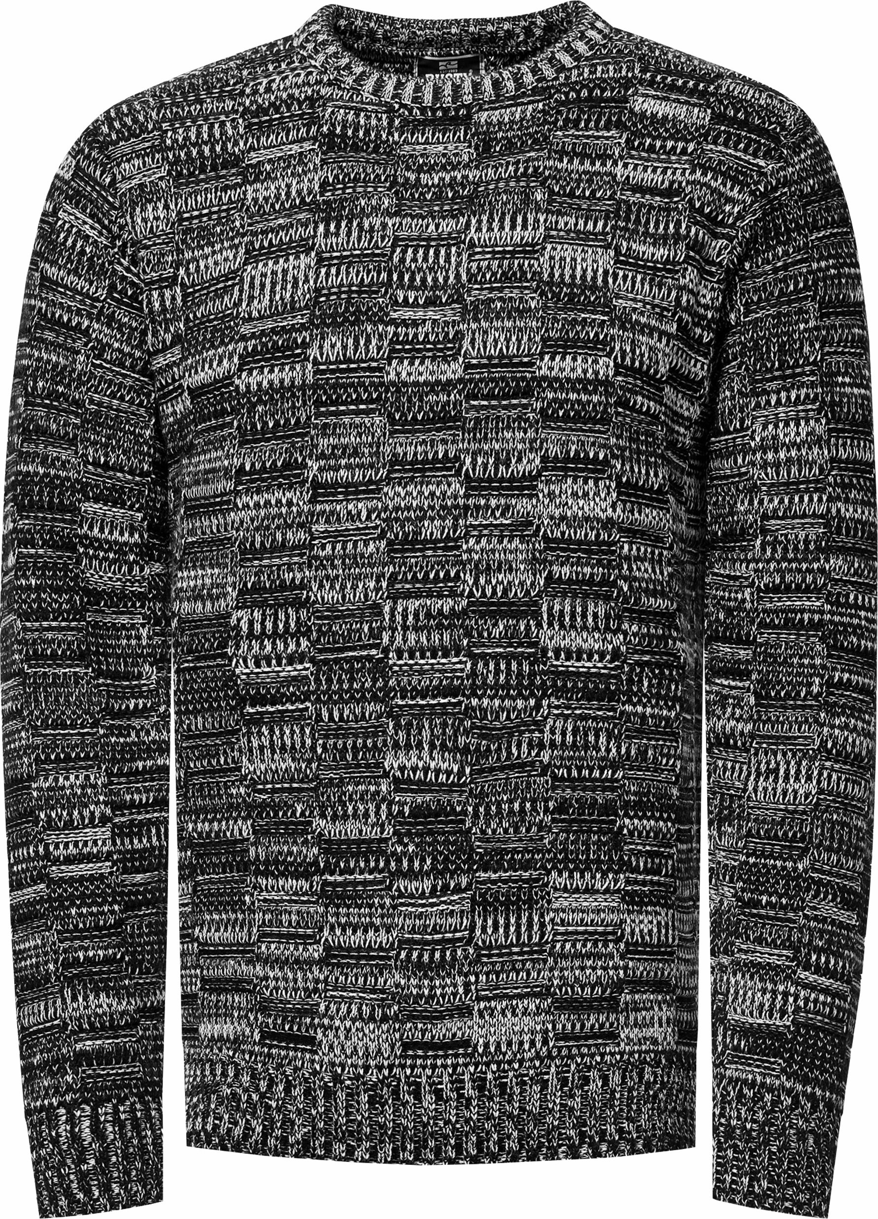 Thumbnail - Kontrast Grobstrick Rundhals-Pullover