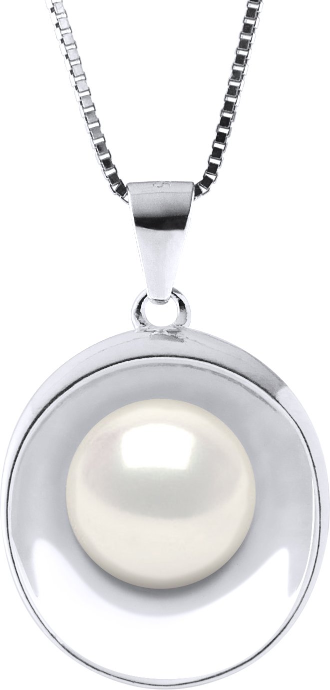 REFLECTIONS Halskette Süßwasserperle Weiß 9-10 mm 925
