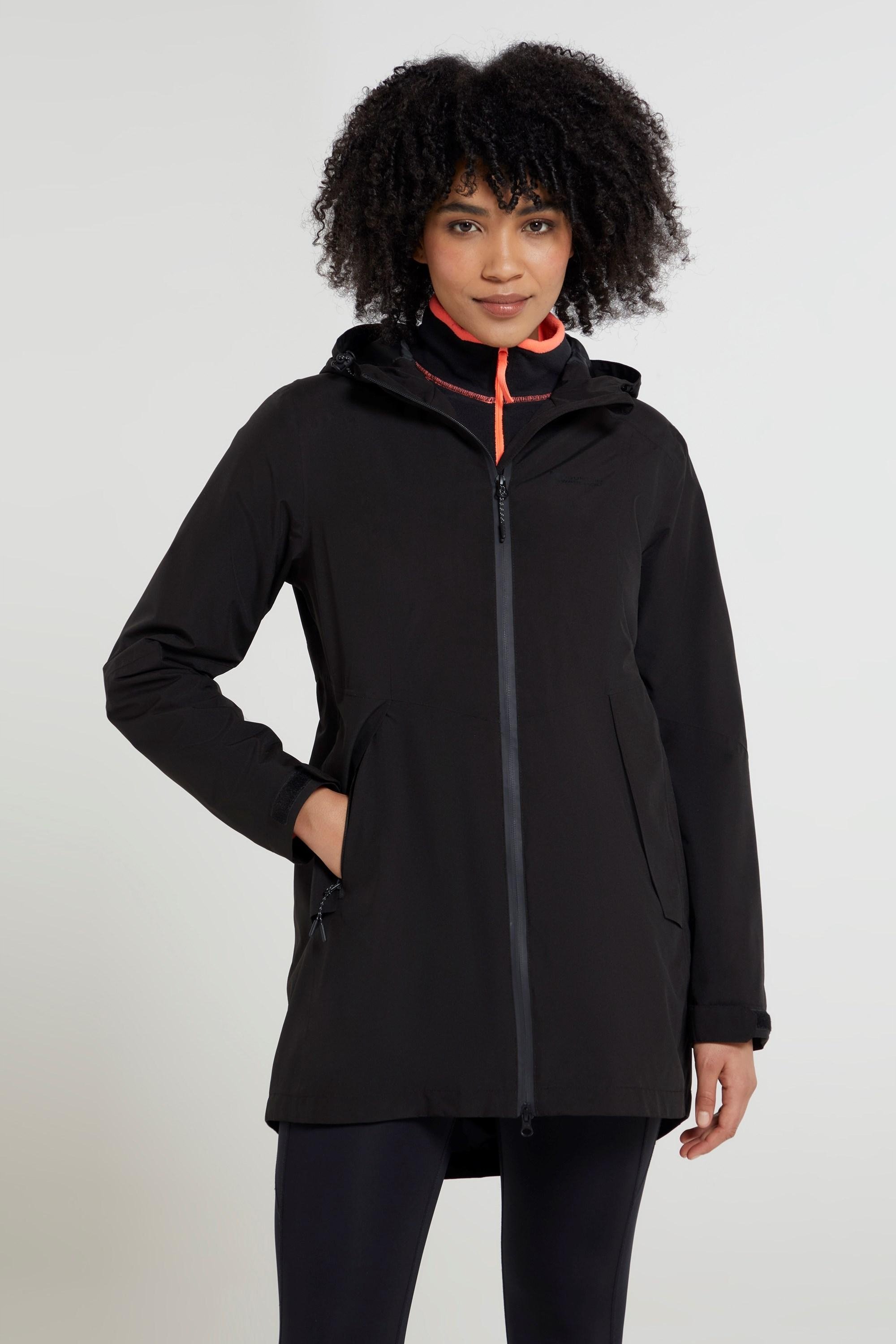 Mountain Warehouse Womens/Ladies Hilltop II Wasserdichte Jacke (Jet Black)