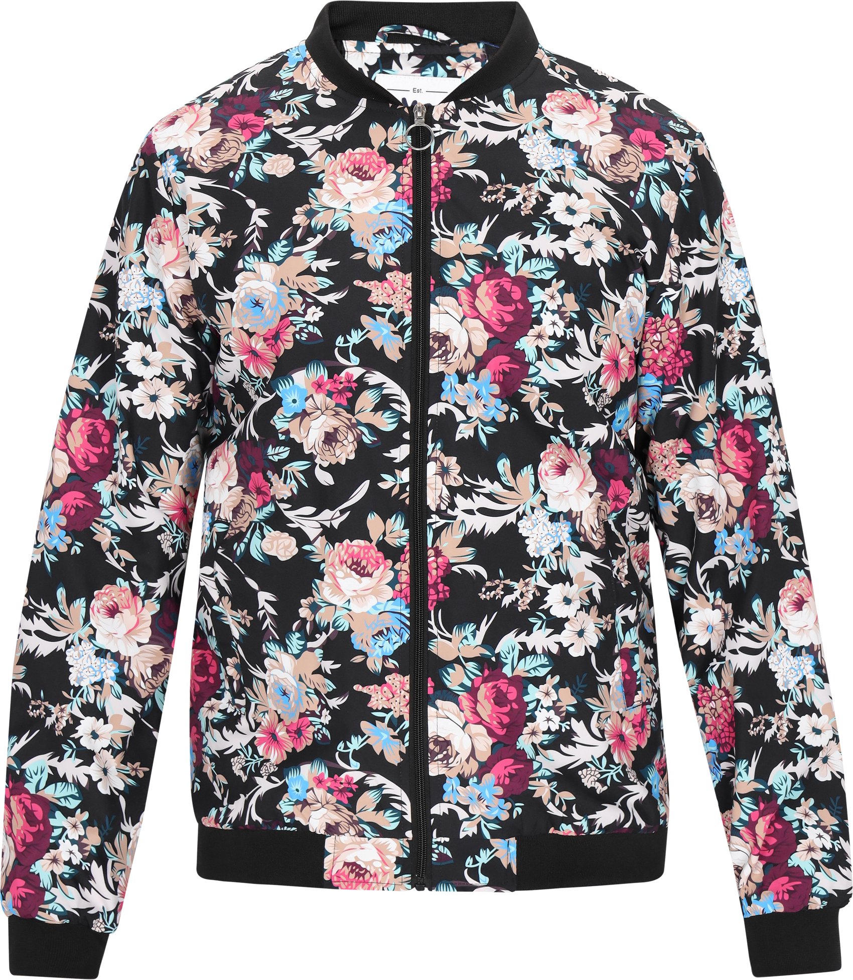 Mo Jacke Männer schwarz mehrfarbig