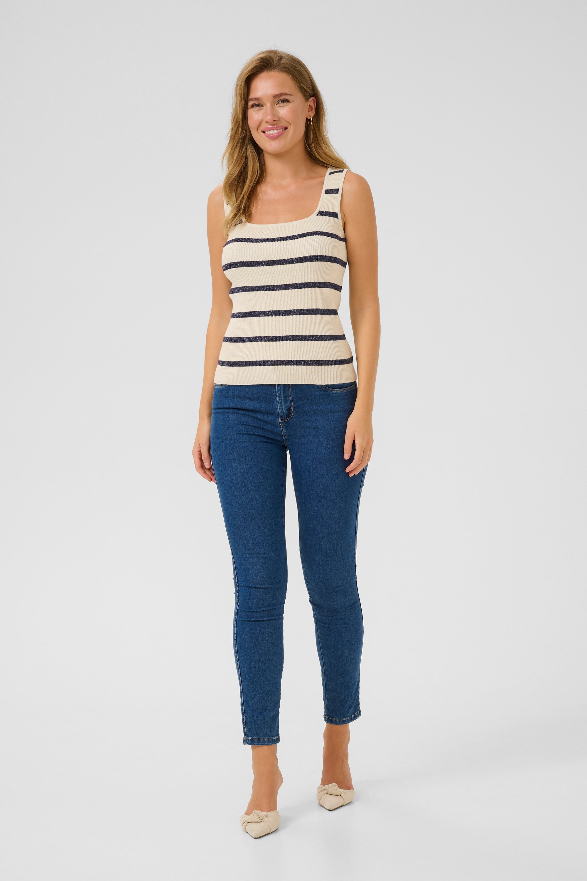Thumbnail - Strickpullover Slim fit blue white