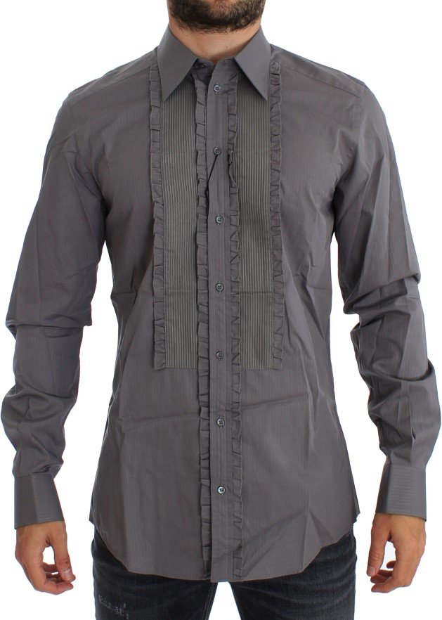 Hemd mit Faltendetail und langen Ärmeln