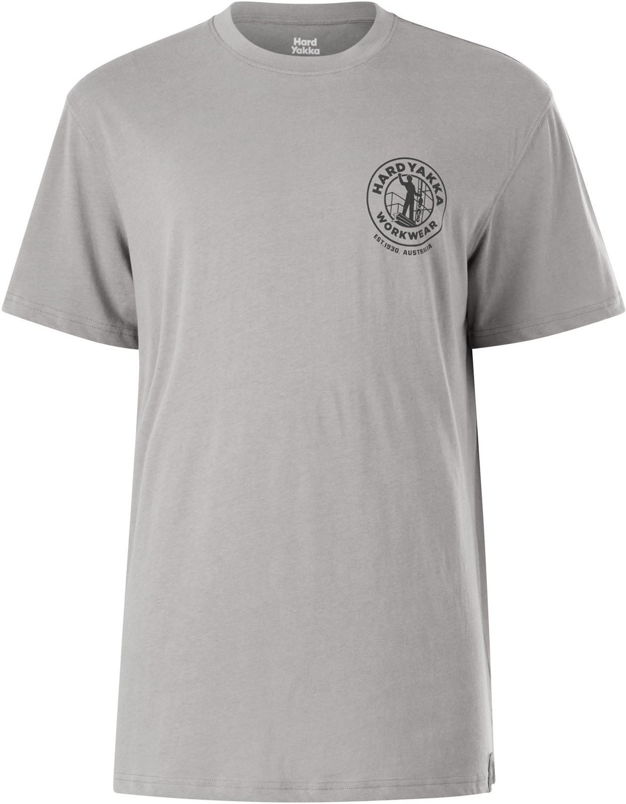 Hard Yakka Heritage Icon Baumwoll Herren T-Shirt grau