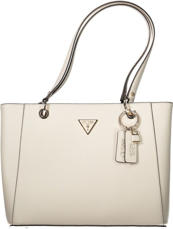 Beige Polyethylen-Handtasche