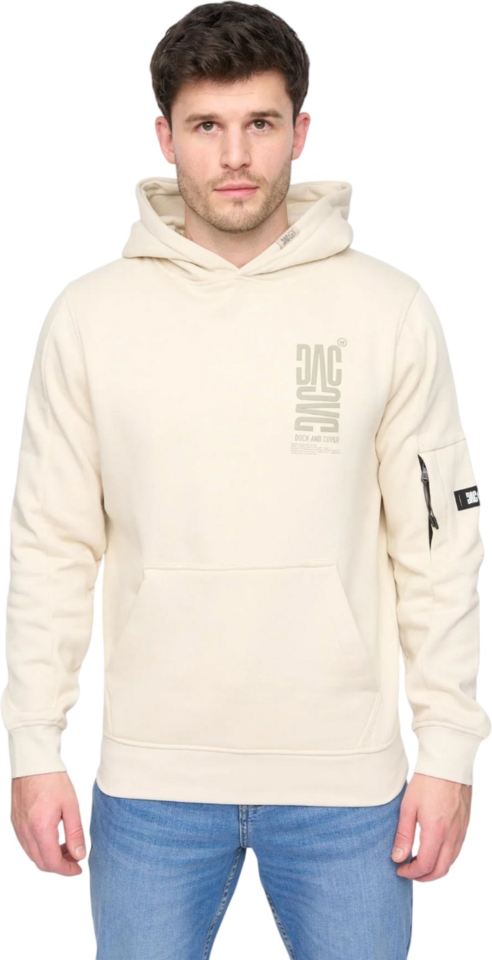 Duck and Cover - "Tremake" Kapuzenpullover für Herren (Leichter Salbei)