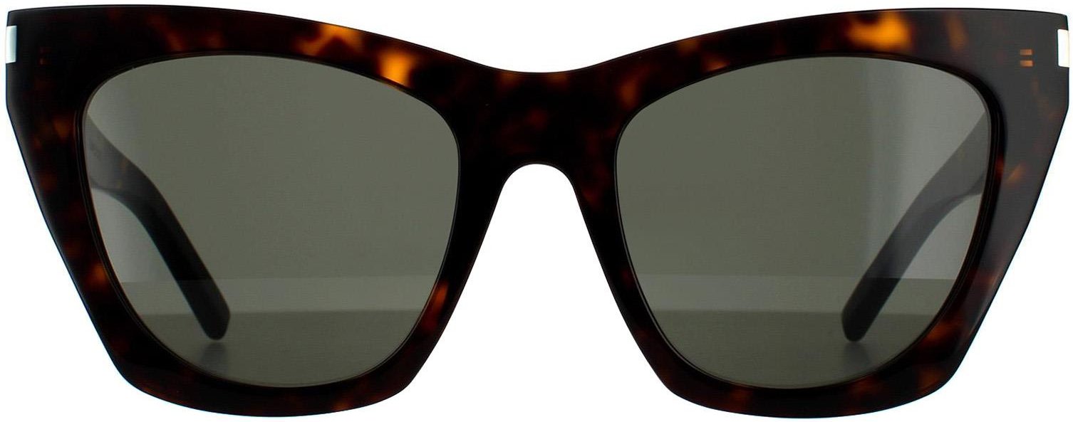 Saint Laurent Cat Eye Damen Sonnenbrille Havanna Grau