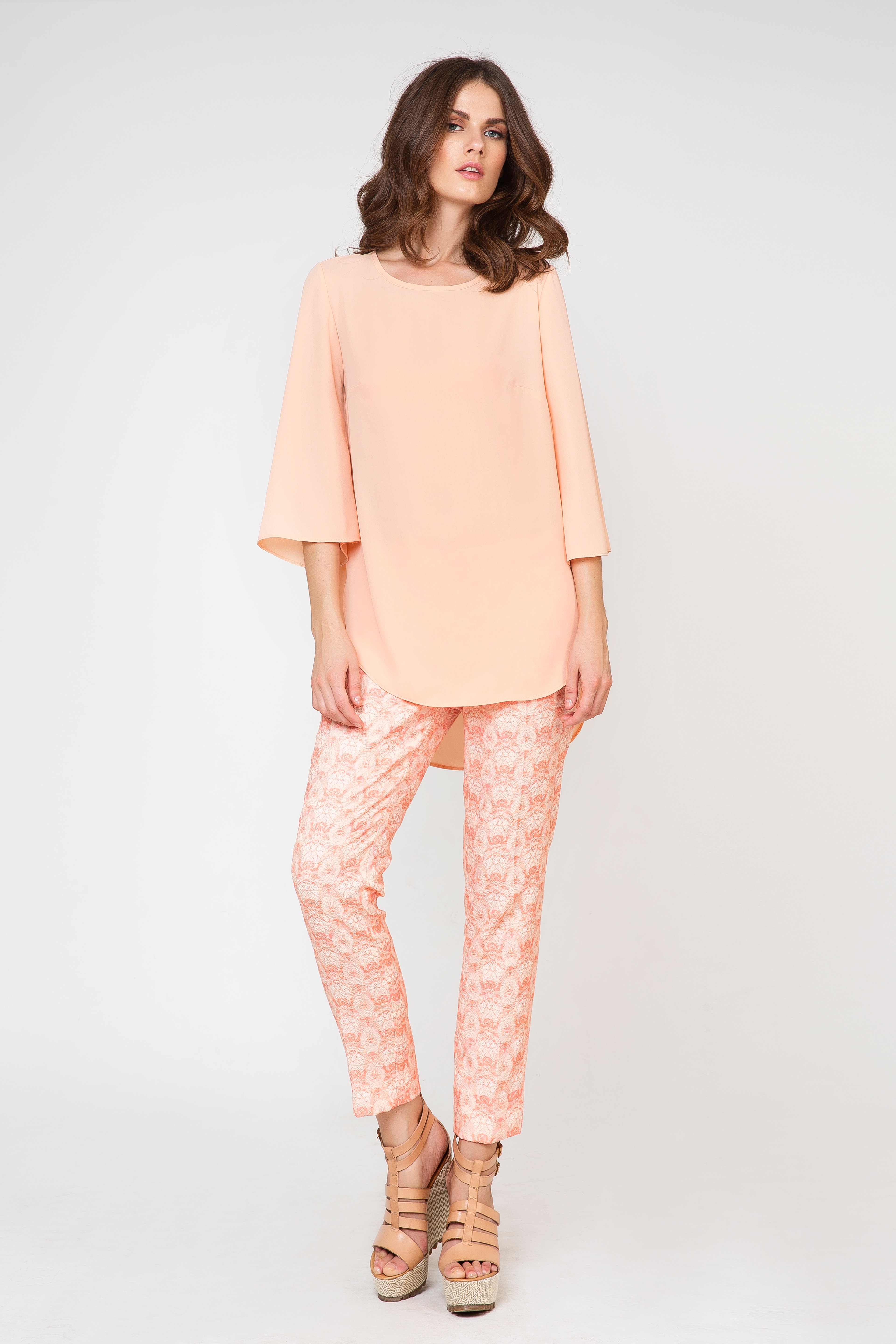 Taillierte Hose mit Druck von Conquista Fashion