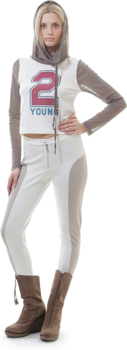 Sportliches Kapuzen-Crop-Top