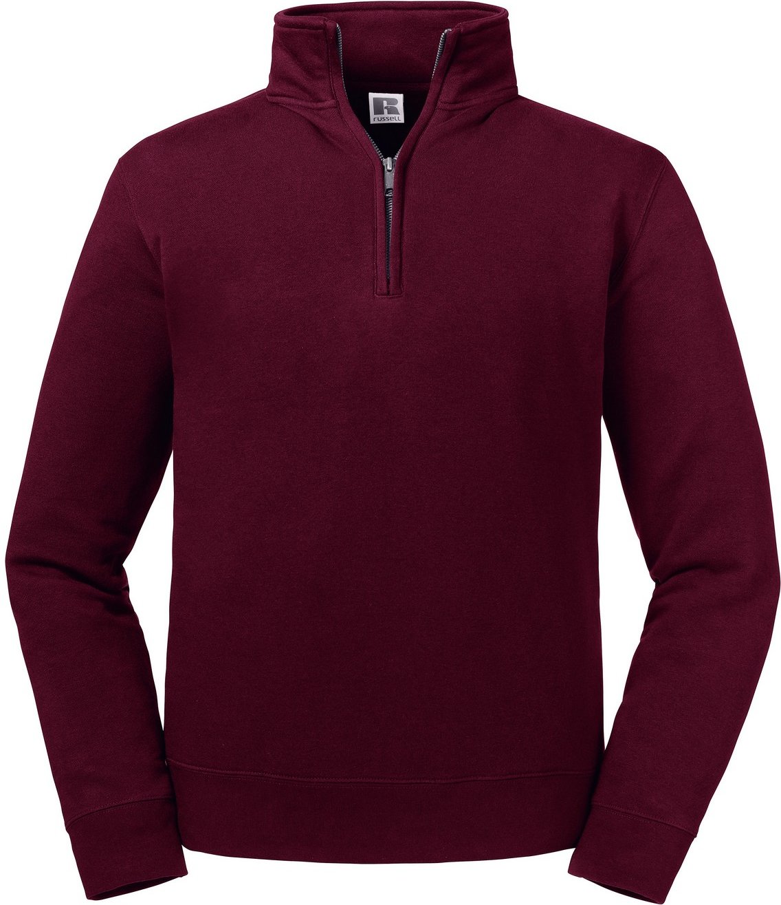 Thumbnail - Russell Herren Authentic Quarter Zip Sweatshirt (Burgund)