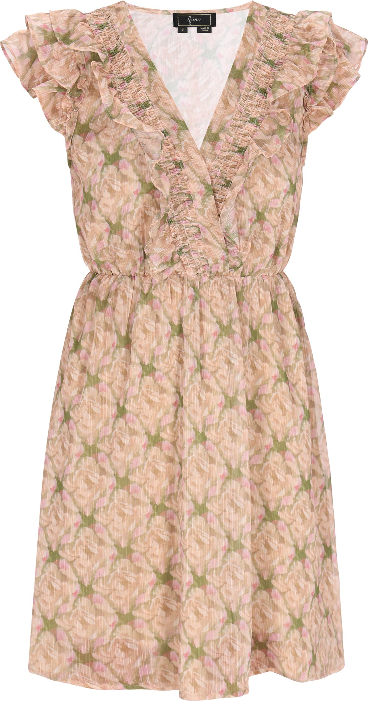 Faina Kleid Frauen beige mehrfarbig