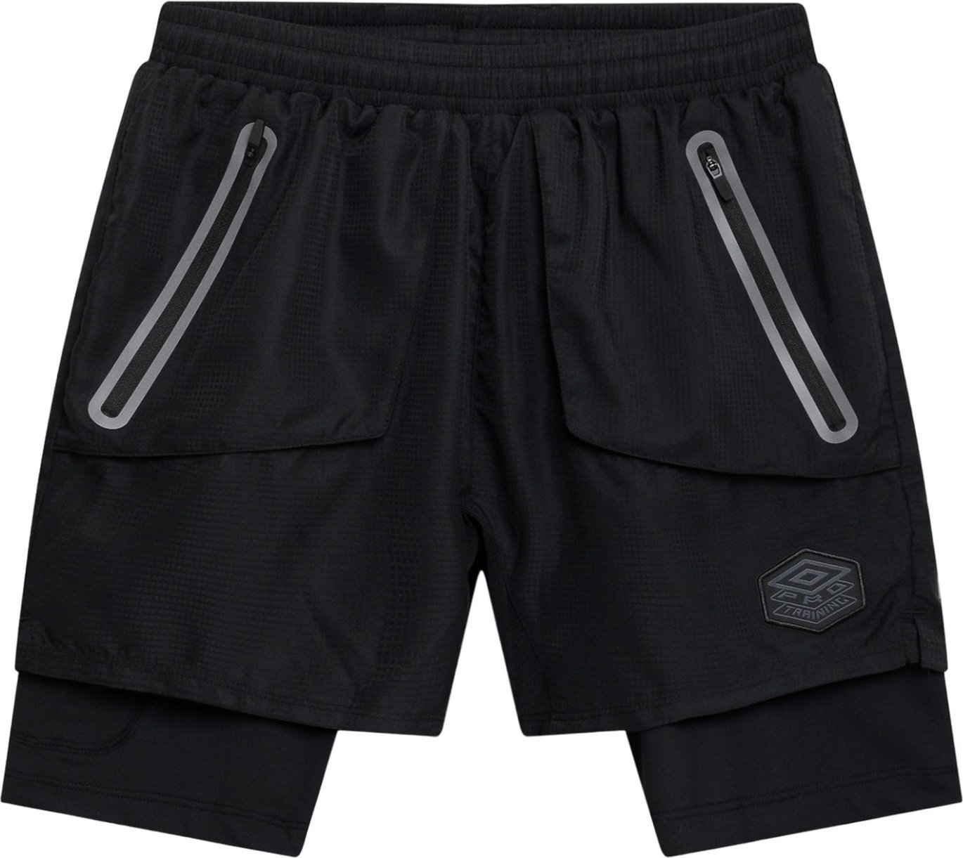Thumbnail - Umbro - "Pro Training Elite" Hybrid-Short für Herren (Schwarz)