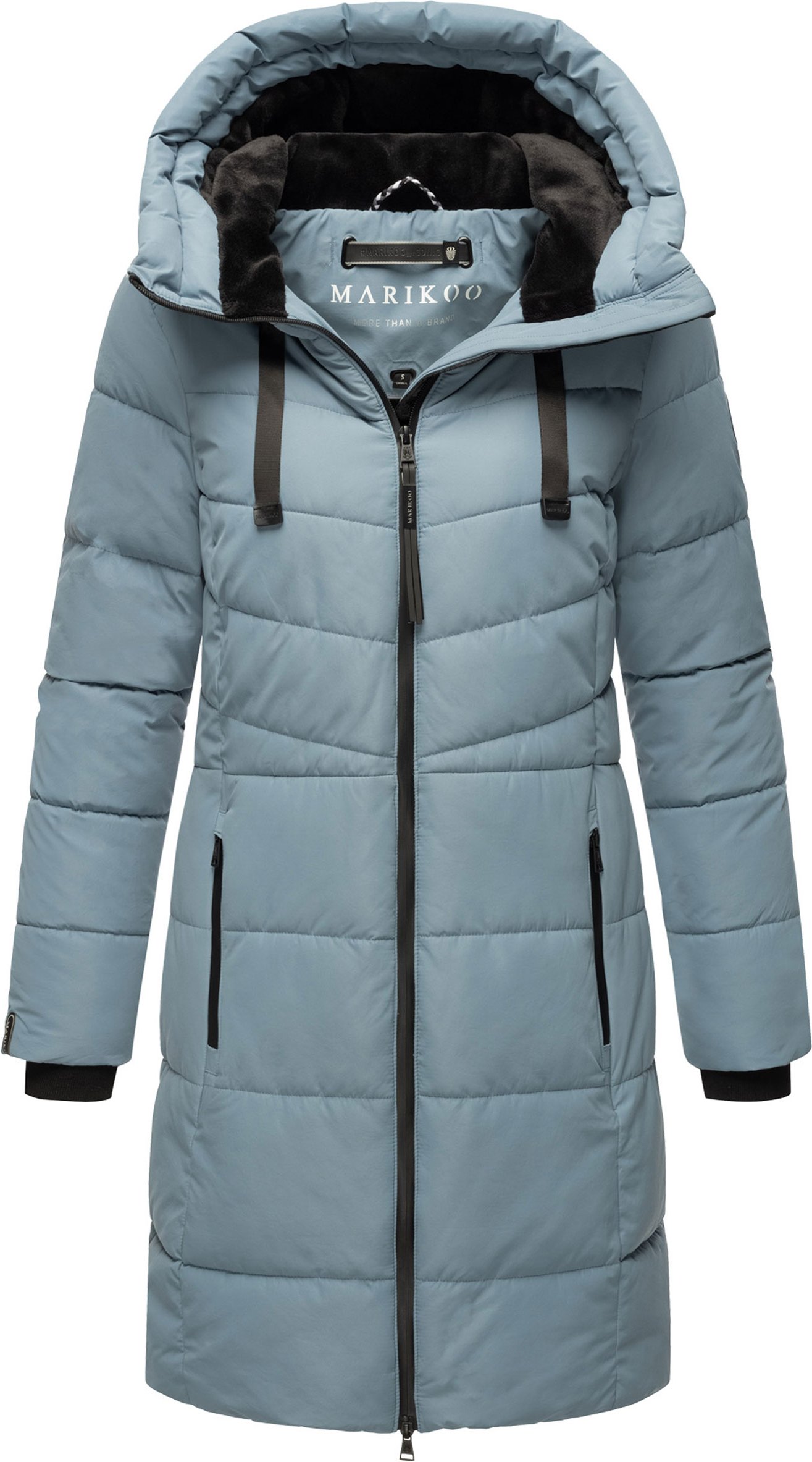 Marikoo Damen Winterjacke Natsukoo – warm, mit Teddyfell & Kapuze