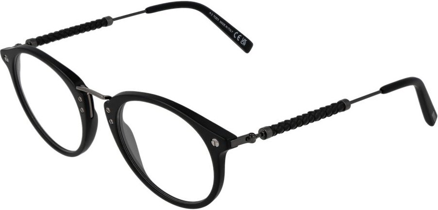 Runde Acetatbrille Schwarz
