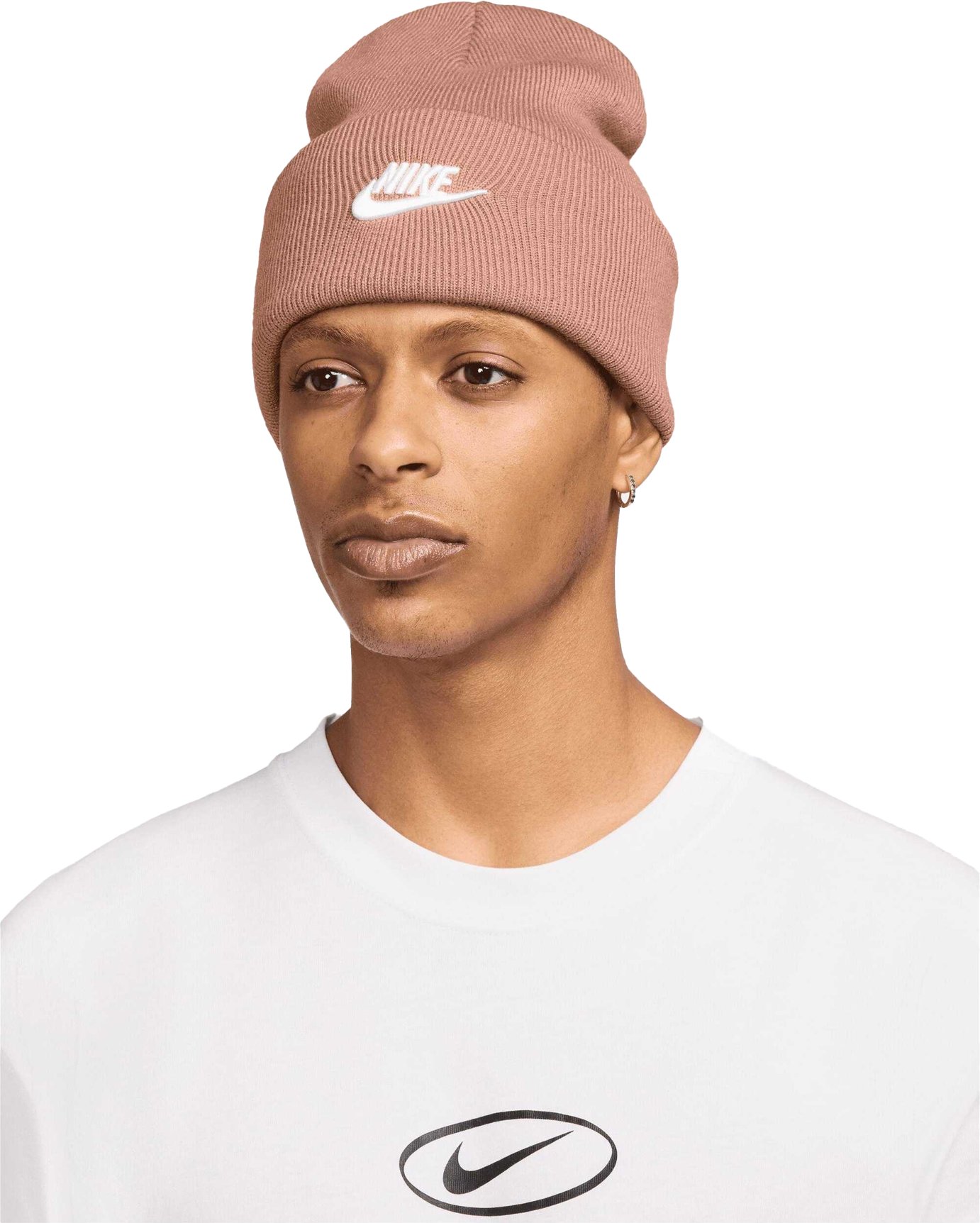 Nike - "Futura Peak" Mütze für Herren/Damen Unisex (Roségold/Weiß)