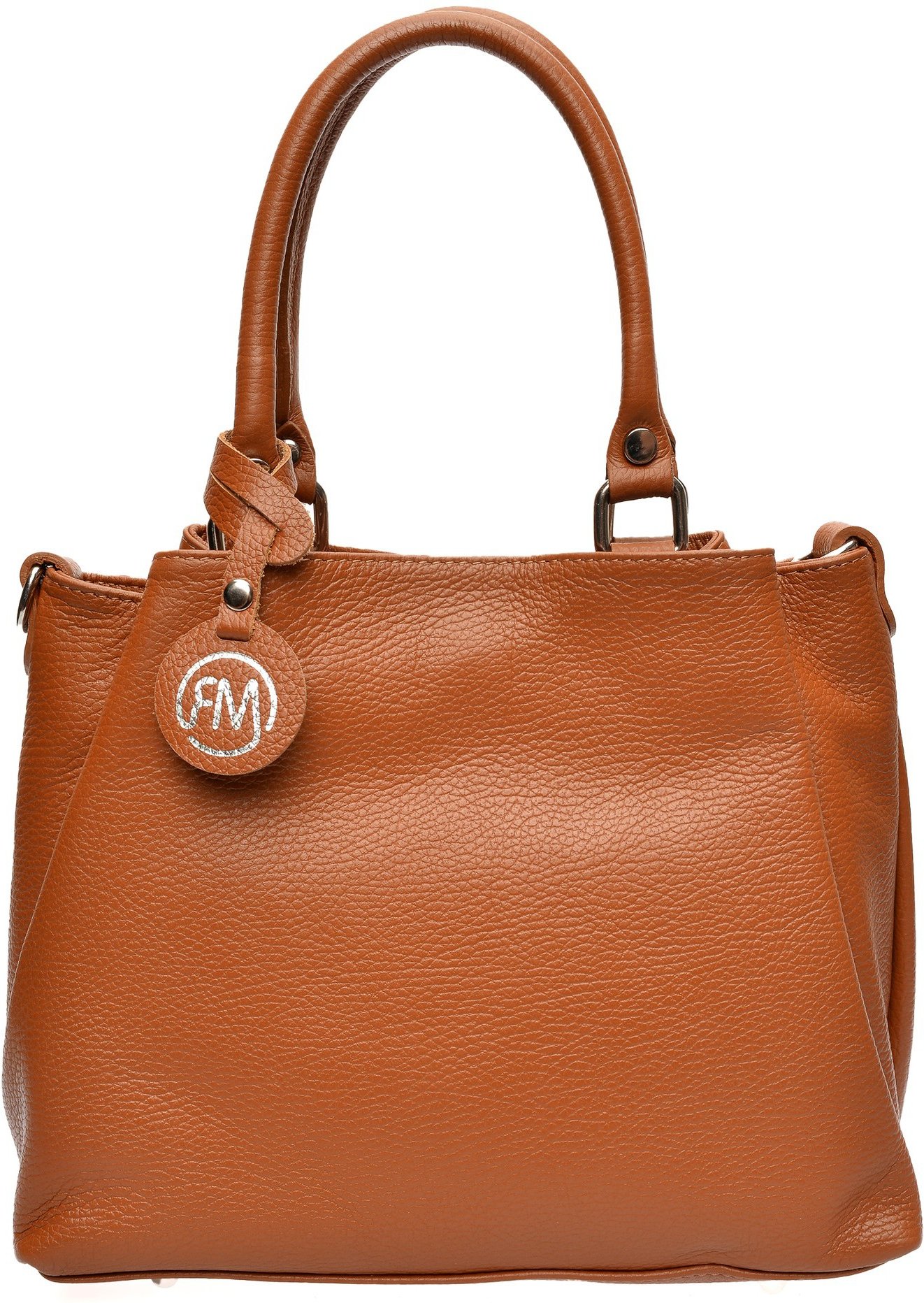 Roberta M Braune Lederhandtasche