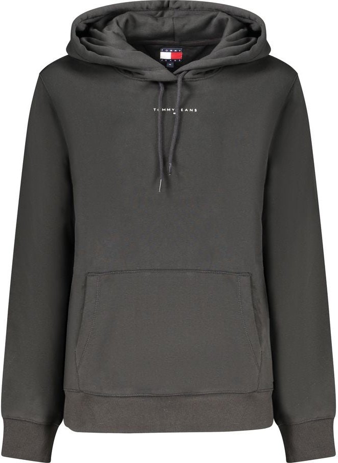 Tommy Hilfiger Schwarzes Baumwoll-Damen-Sweatshirt mit Kapuze