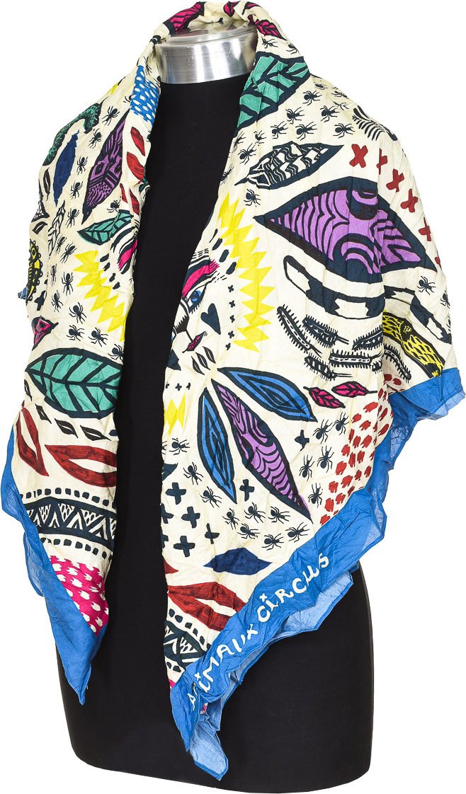 Unisex Animaux Circus 66800 leichtes und atmungsaktives Halstuch aus Stoff für die halbe Saison