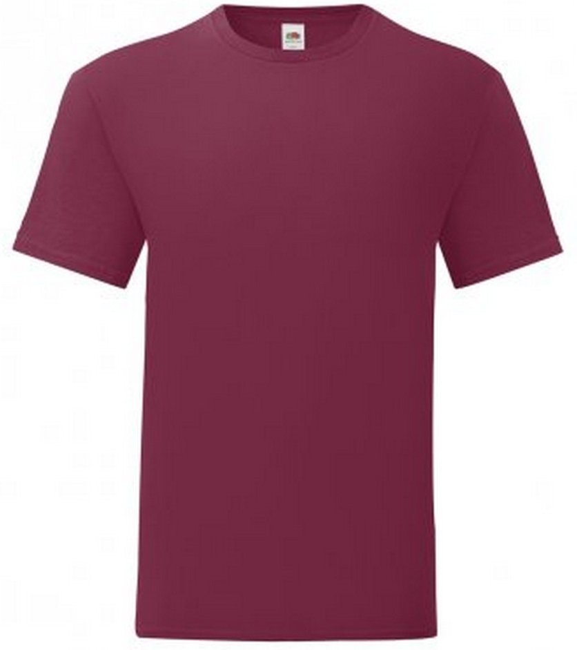 Fruit Of The Loom Herren Iconic T-Shirt (5er Pack) (Burgund)