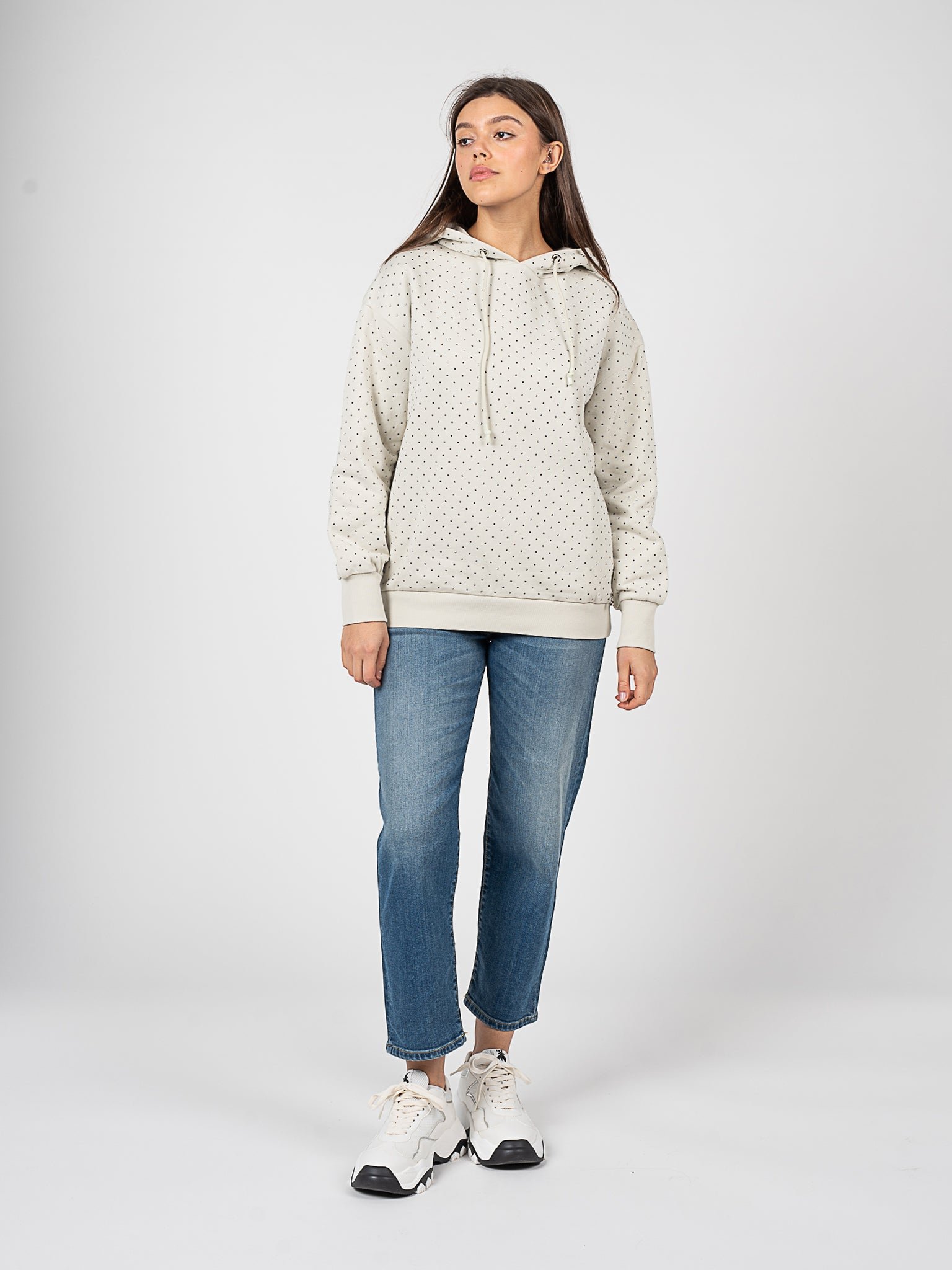 Patrizia Pepe Sweatshirt Damen weiß