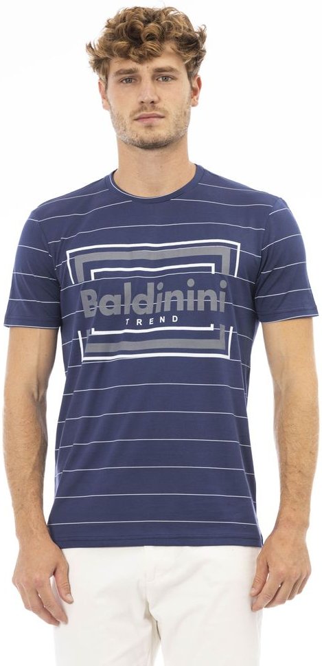 Gestreiftes Rundhals-T-Shirt