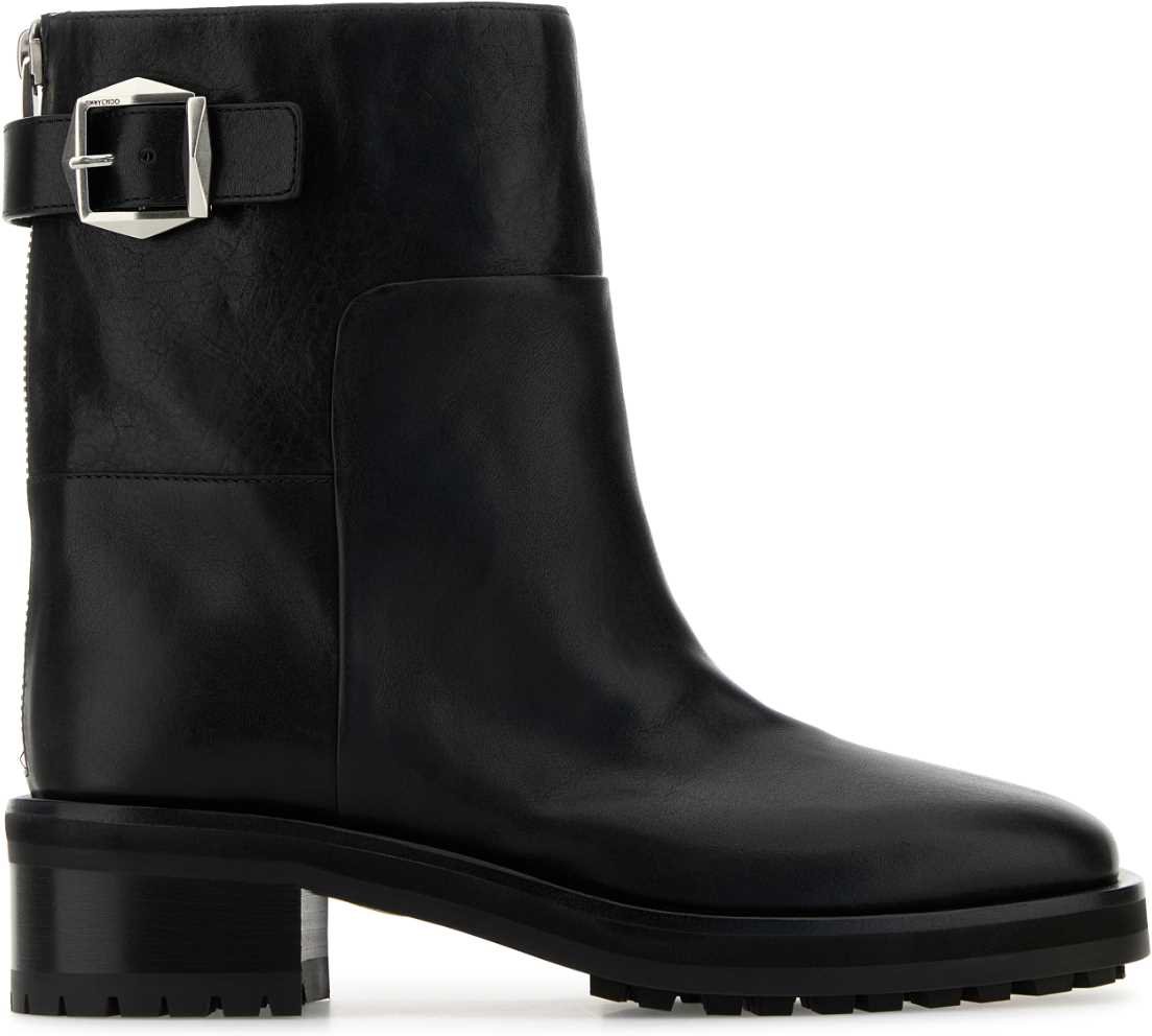 Schwarze Leder Brooklyn Stiefeletten