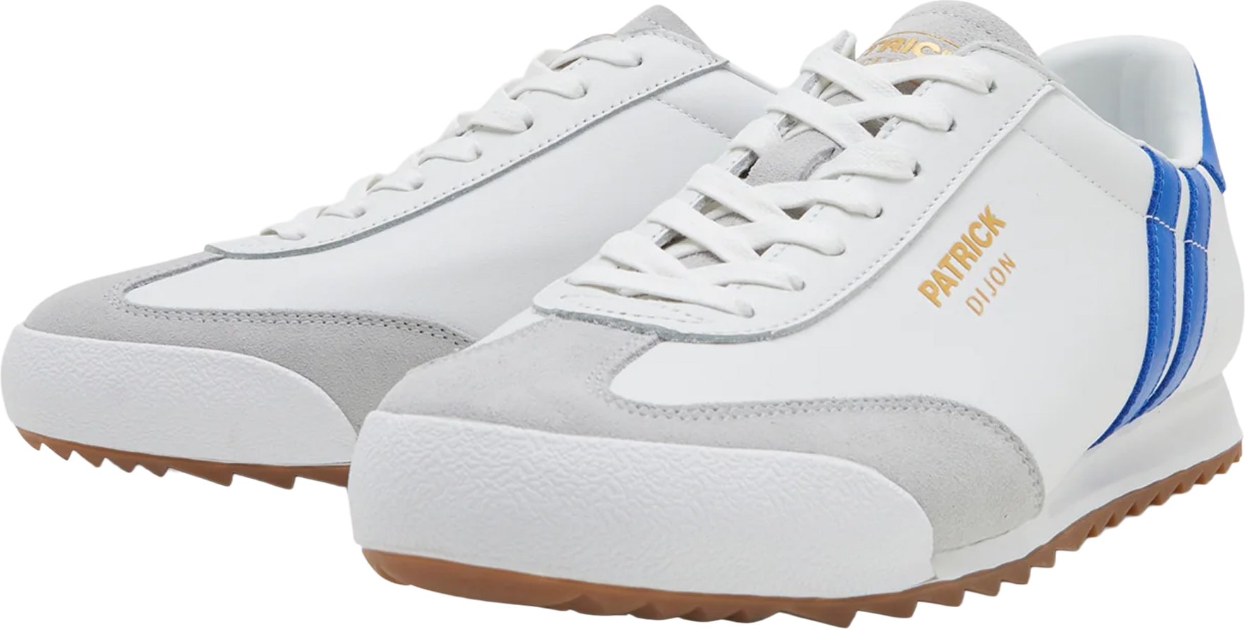 Patrick - "Dijon" Sneaker für Herren, Wildleder (Weiß/Königsblau)