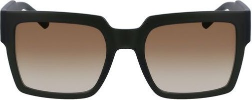 Ck19516s Quadratische Sonnenbrille Dunkelgrün