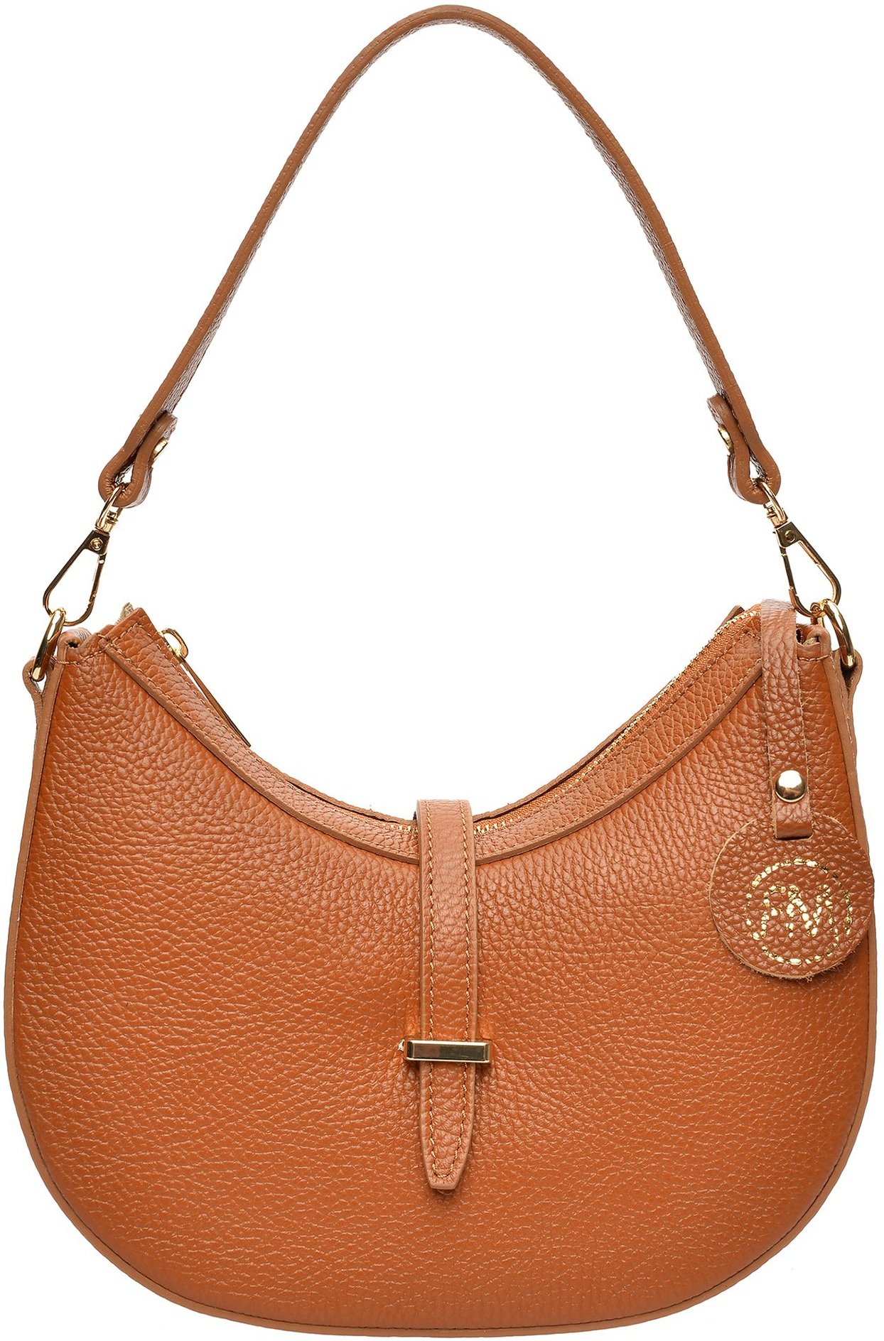 Roberta M braune Lederhandtasche