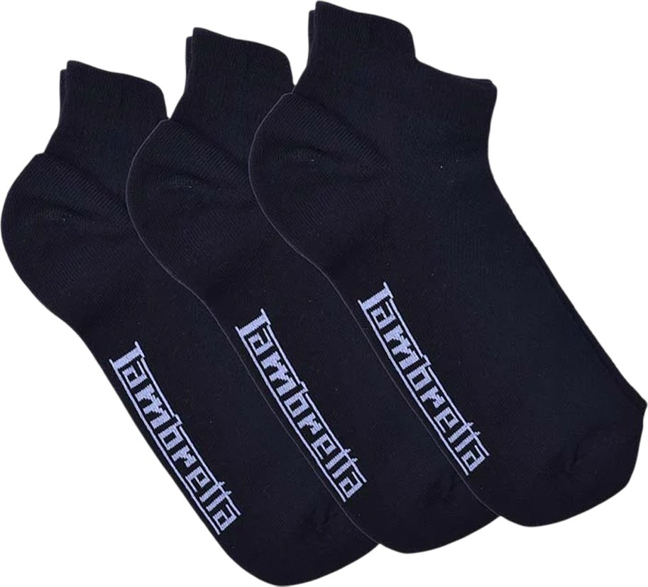 Lambretta - Sneaker-Socken für Herren(3er-Pack) (Schwarz)