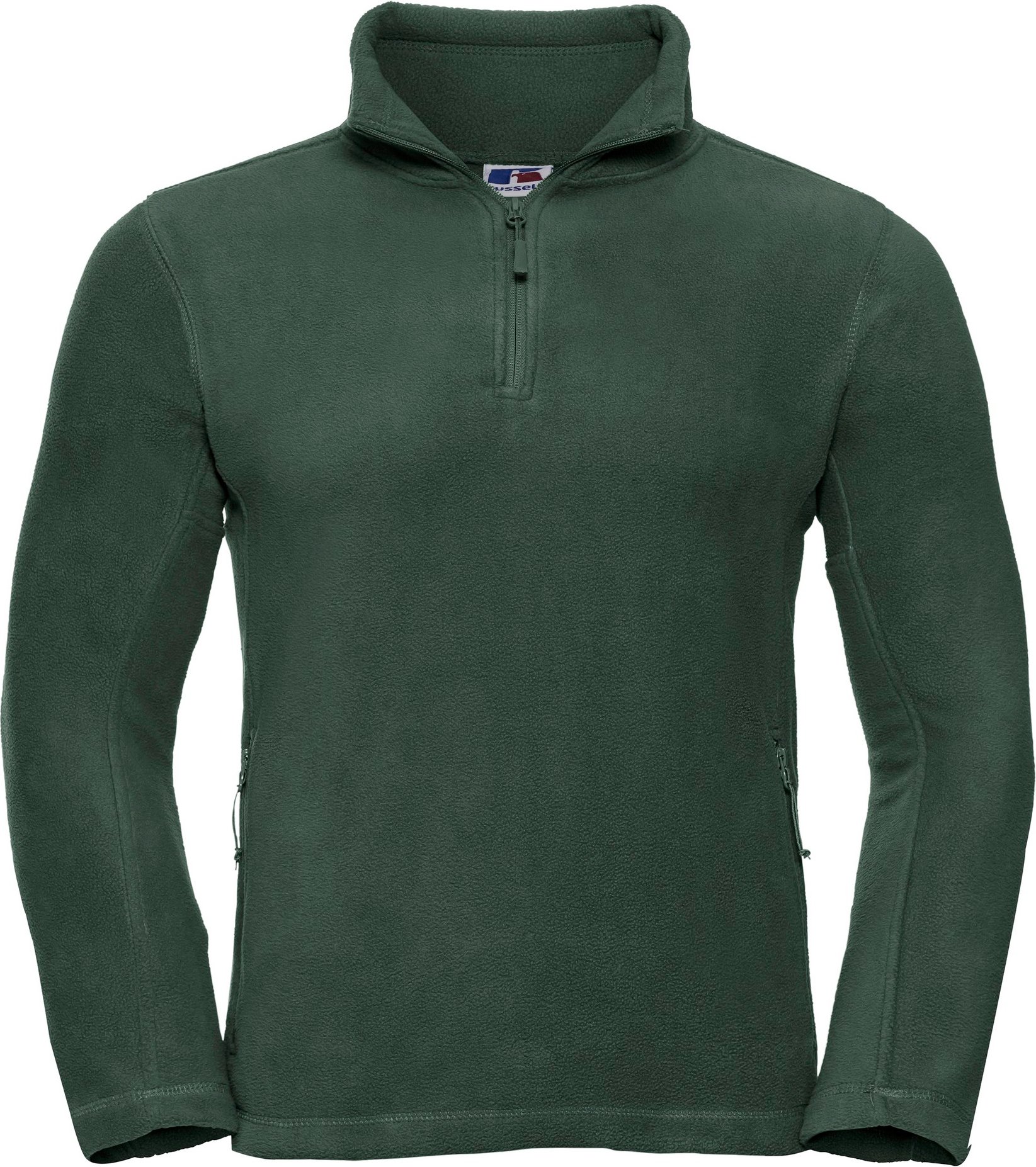 Russell Herren 1/4 Zip Outdoor Fleece Top (Flaschengrün)