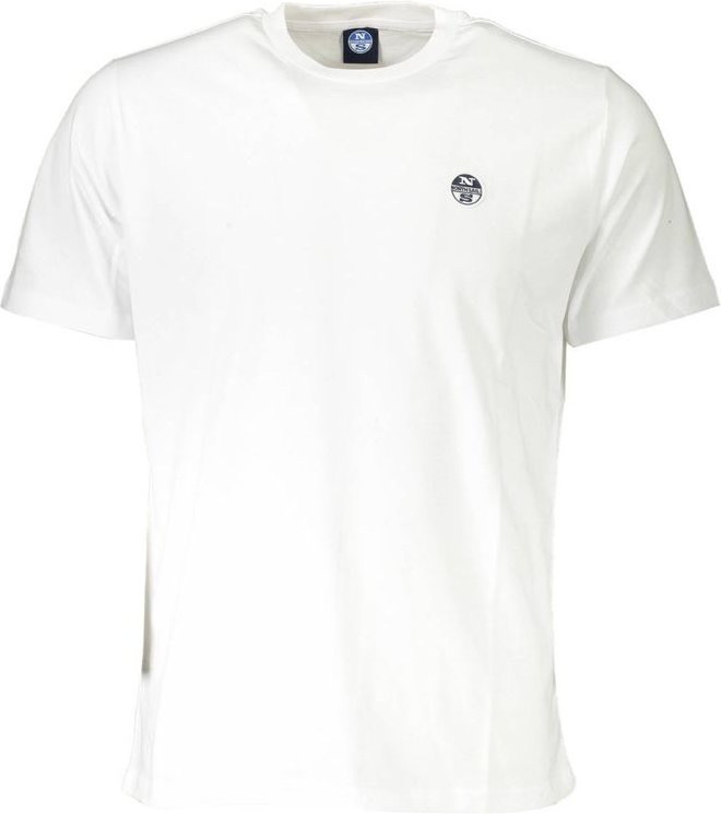 North Sails Bianco Baumwoll-Herren-T-Shirt