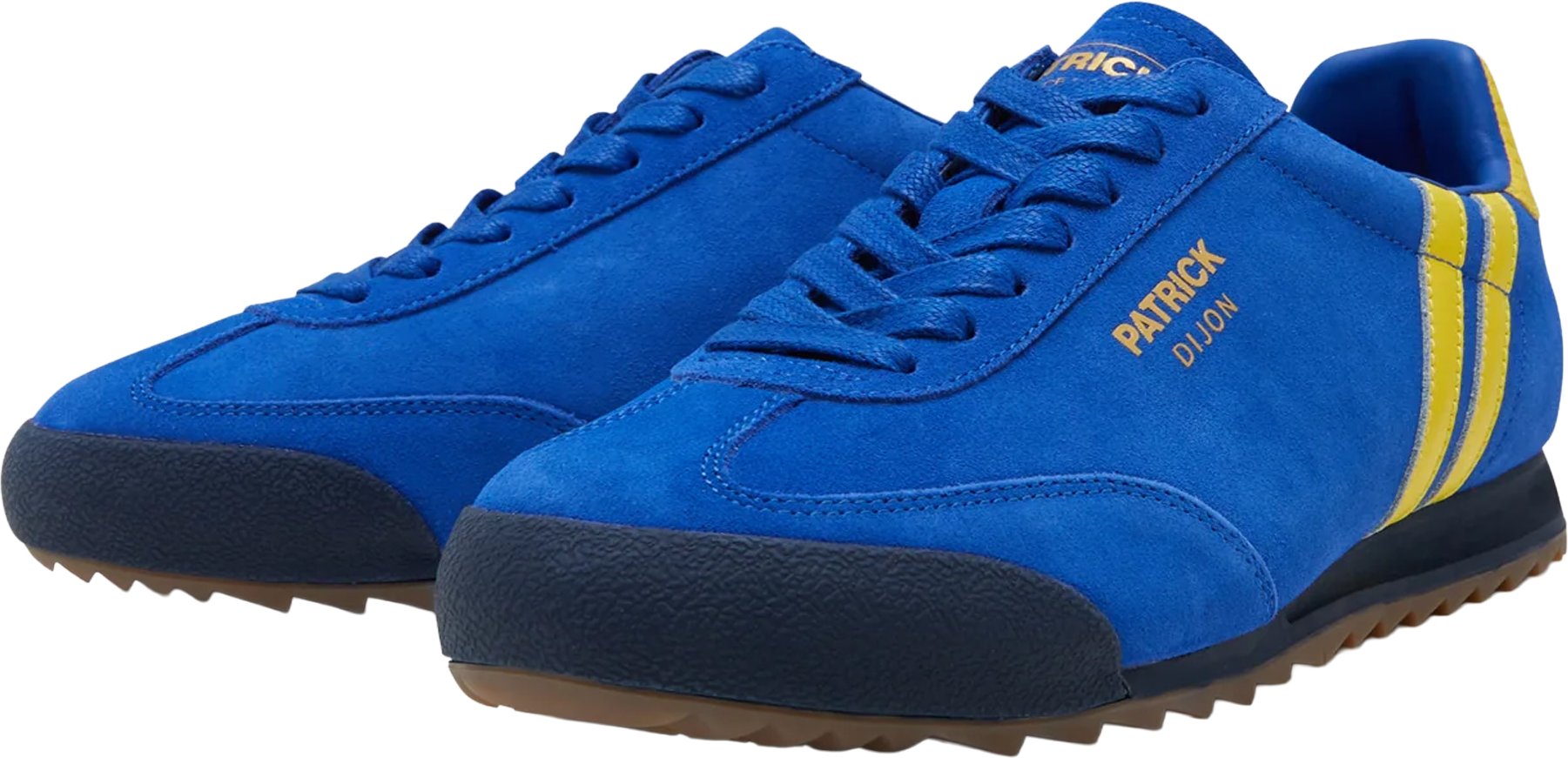 Patrick - "Dijon" Sneaker für Herren, Wildleder (Königsblau/Gelb/Marine)