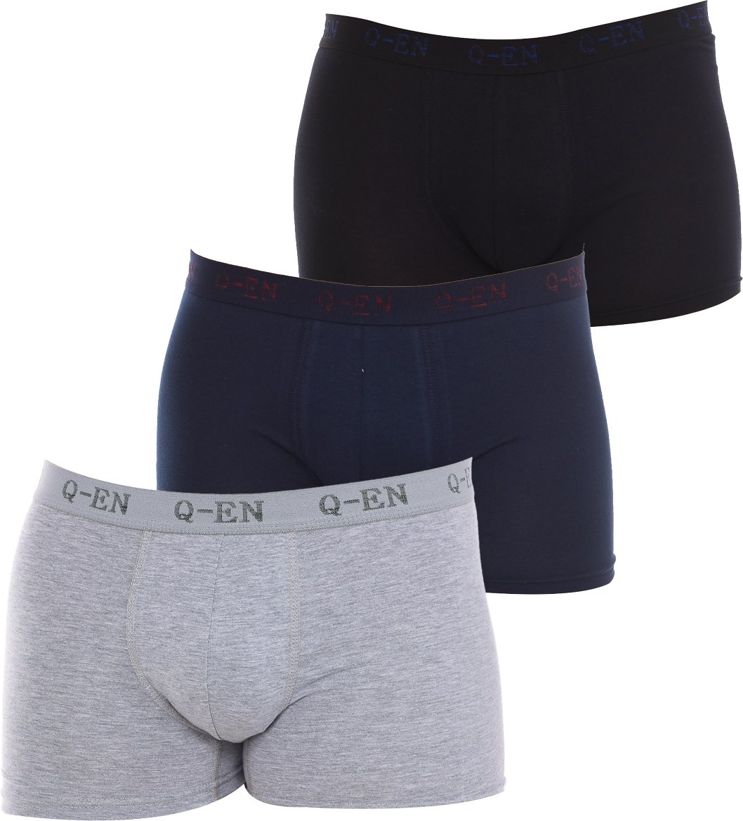 3er-Pack Herren-Bambus Baumwolle Stretch Boxershorts Q501