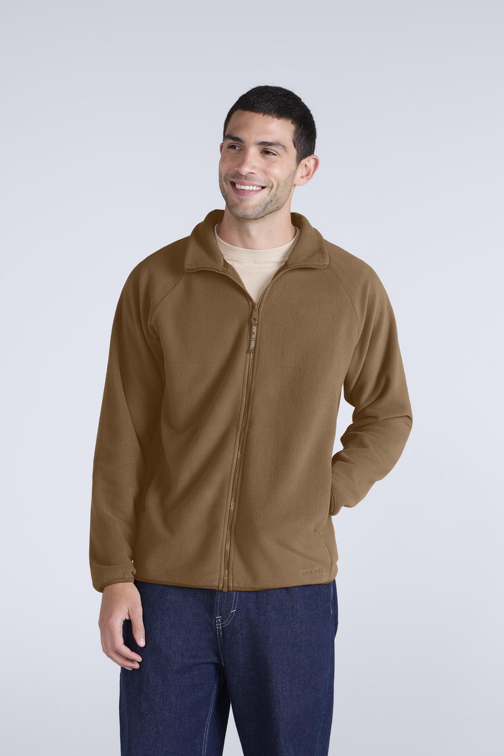 Mountain Warehouse - "Stockholm" Fleecejacke Durchgehender Reißverschluss für Herren (Senf)