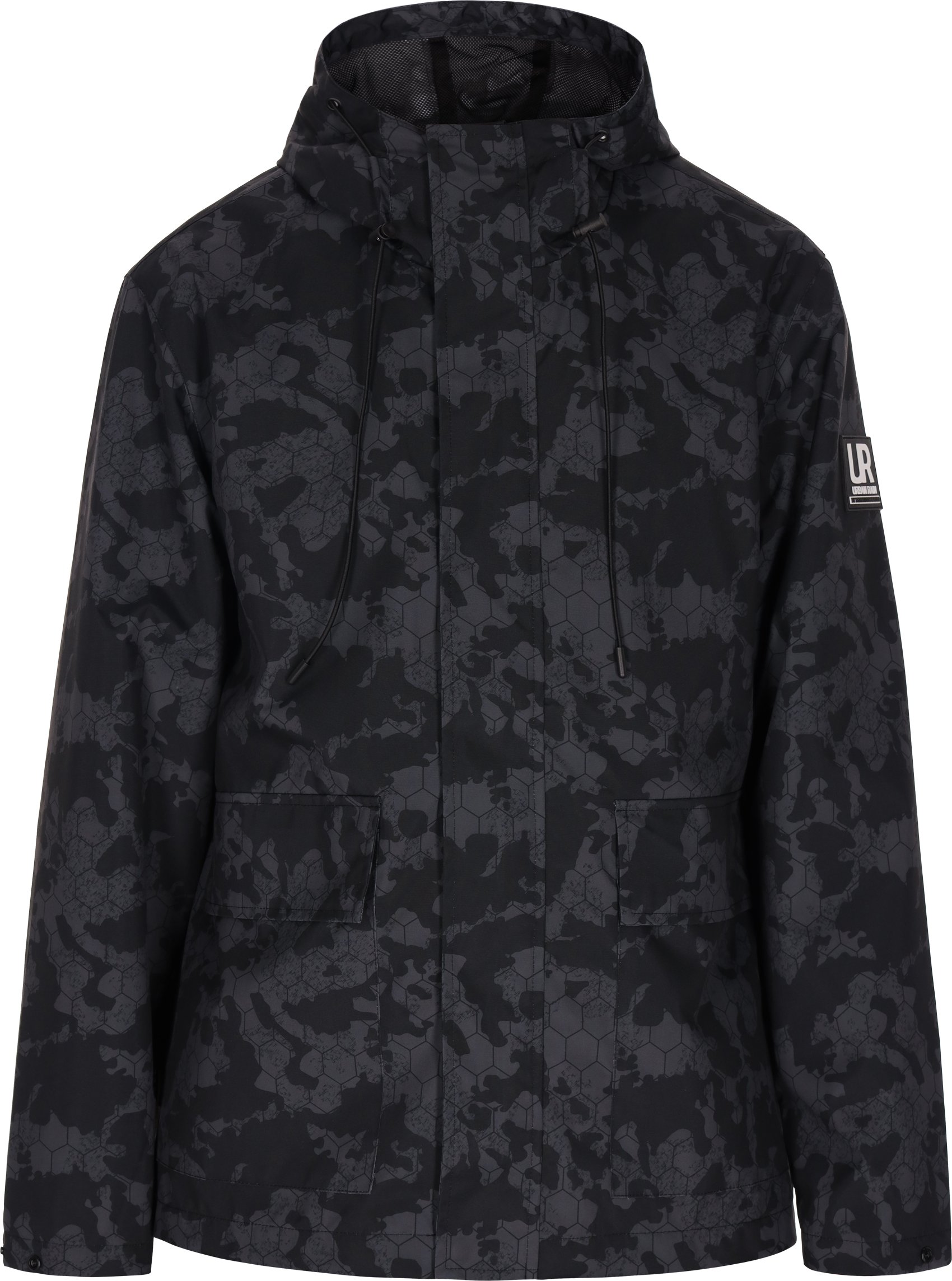 Schmuddelwedda Anorak Herren Dunkelgrau Schwarz Camouflage