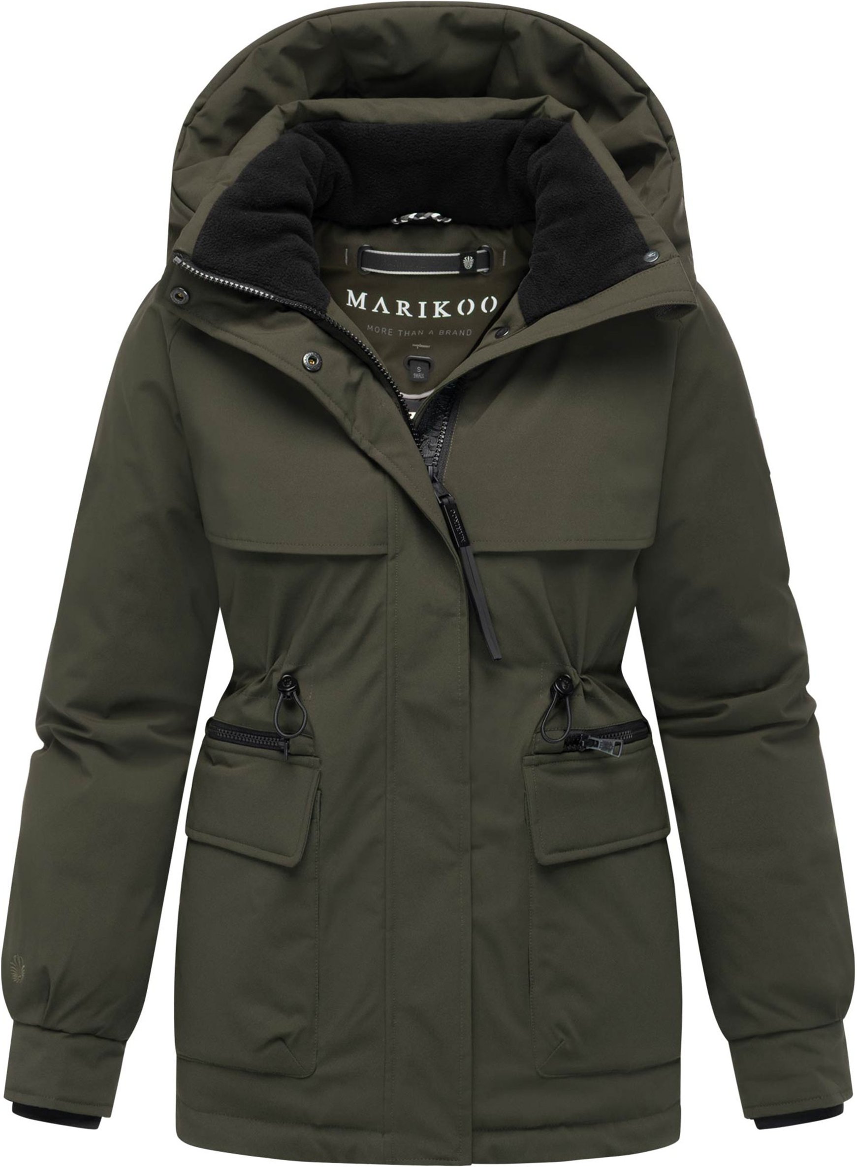 Marikoo Damen Winterjacke Shigaraa mit abnehmbarer Kapuze & Magnettaschen