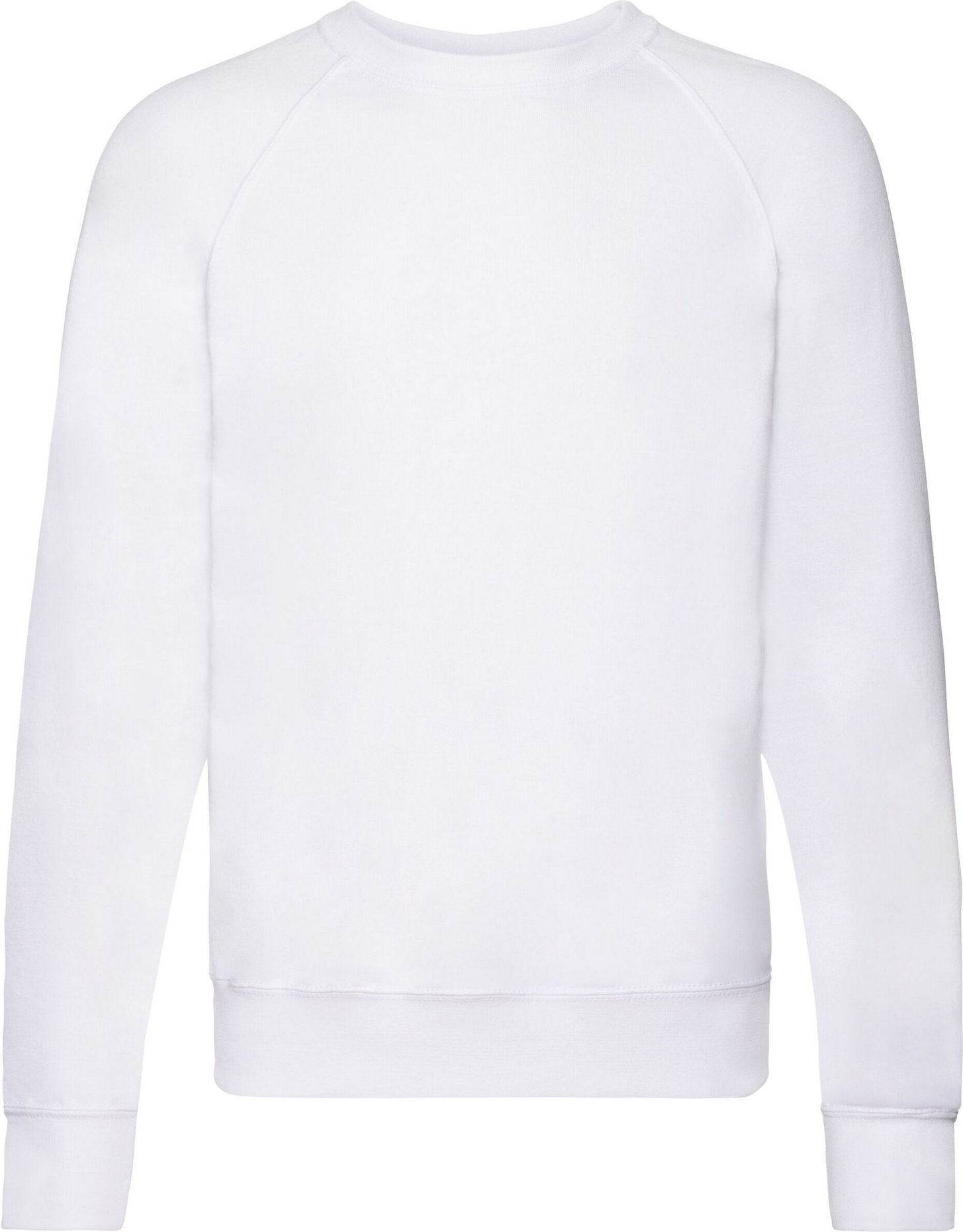 Fruit of the Loom - Sweatshirt für Herren/Damen Unisex Raglanärmel (Weiß)