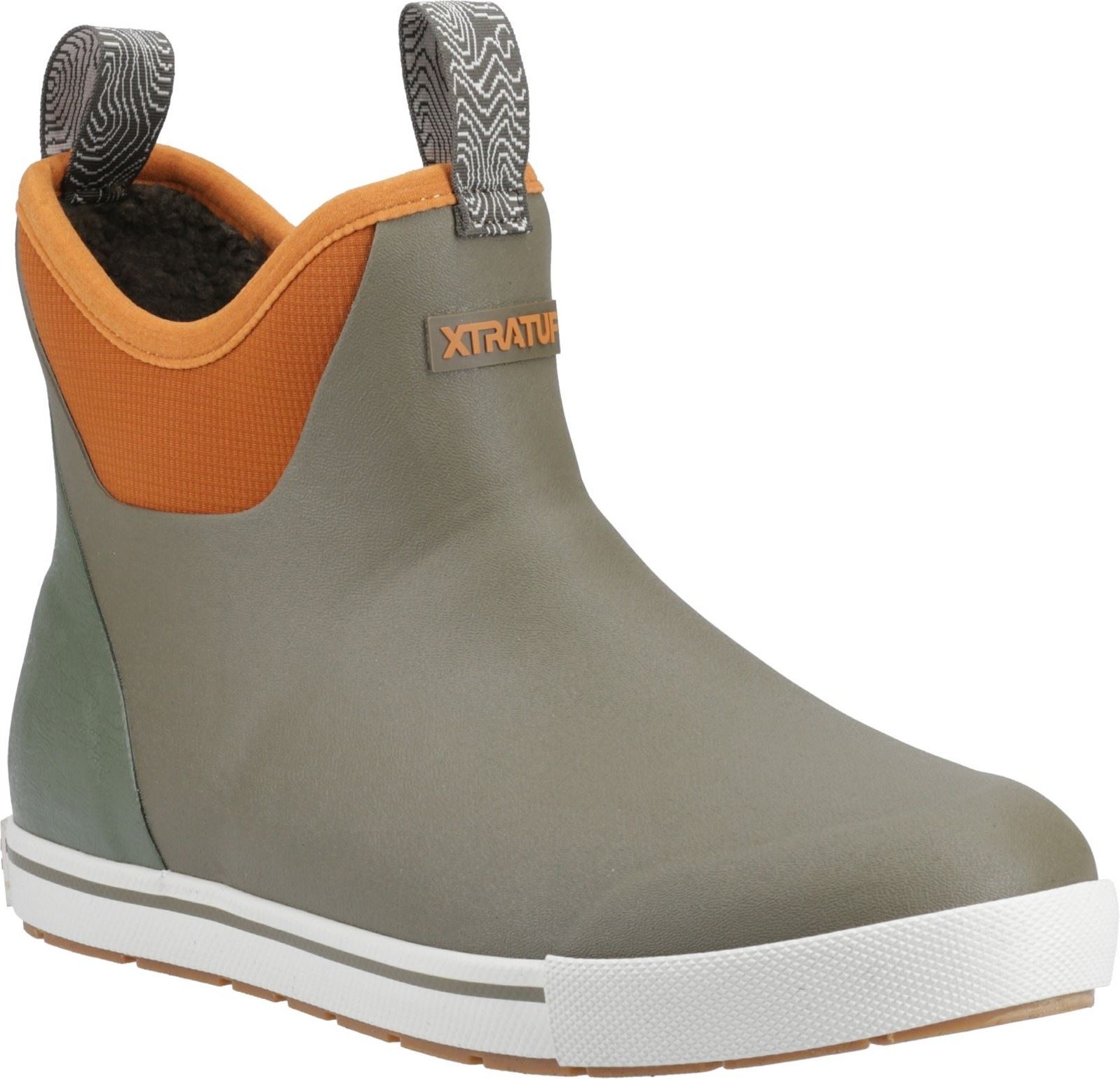 Xtratuf Knöchel Deck Camp Stiefel Gummi Herren Oliv Wellington Stiefel