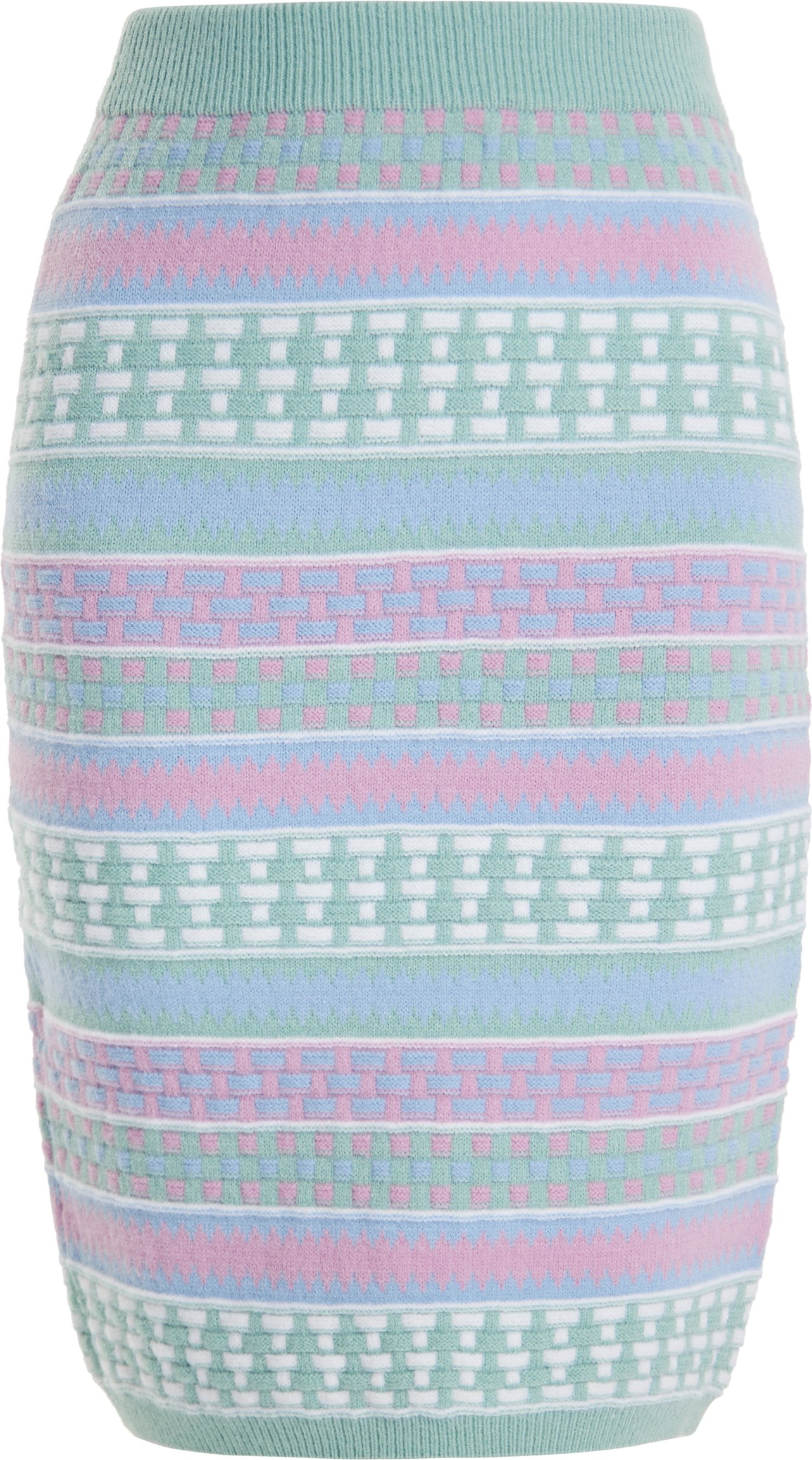 IZIA Strickrock Damen Mint Mehrfarbig