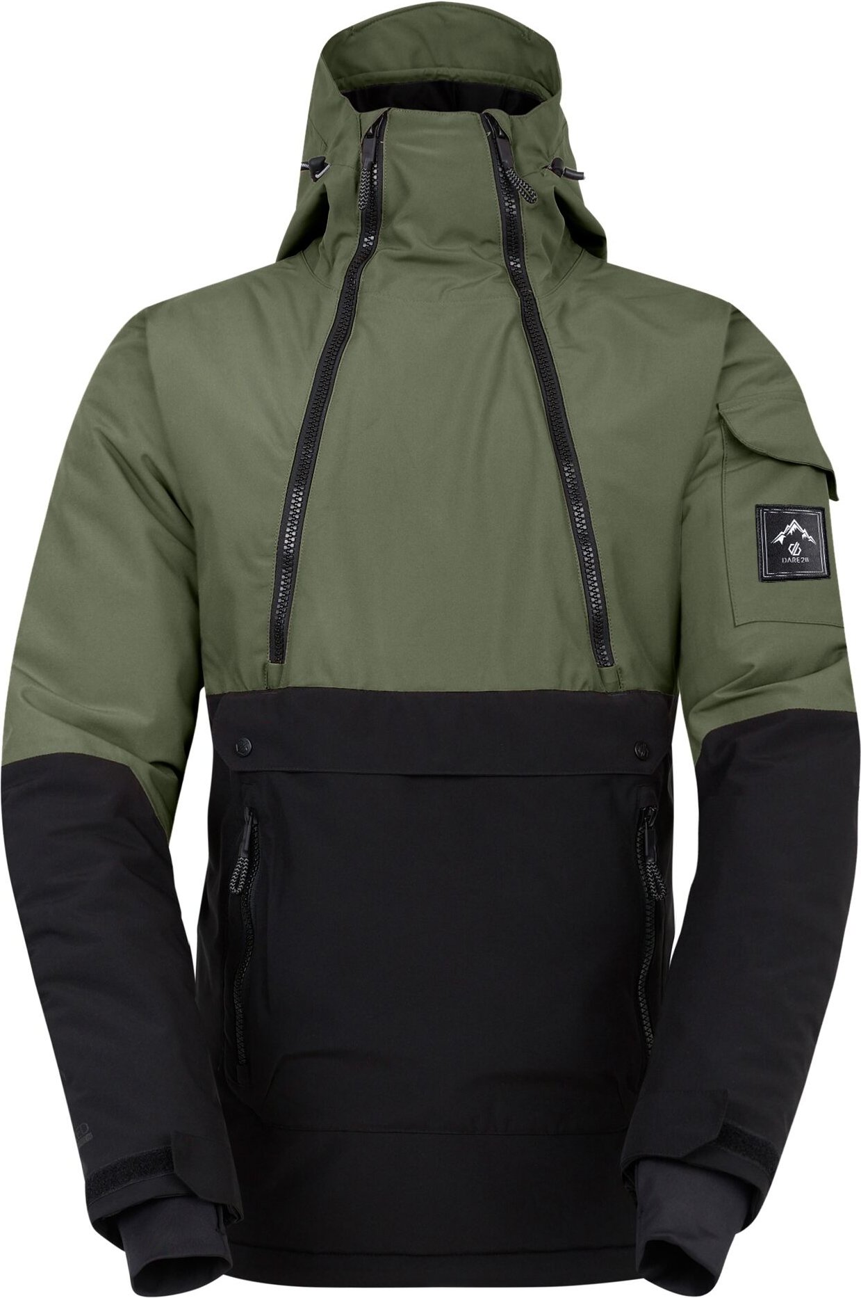 Dare 2B - "T-Bar" Skijacke Über den Kopf für Herren (Olivingrün/Schwarz)