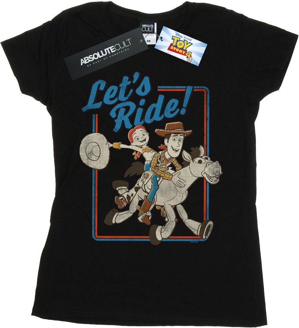 Disney - "Toy Story 4 Let's Ride" T-Shirt für Damen (Schwarz)