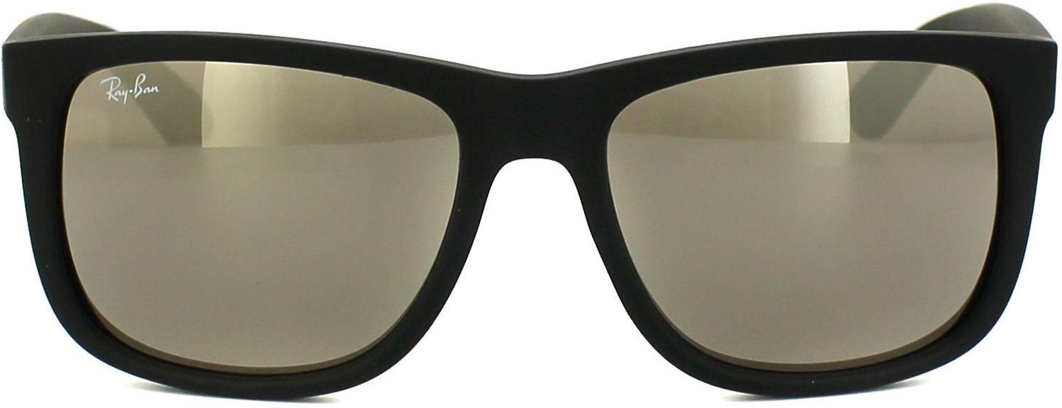 Ray-Ban Sonnenbrille Justin 4165 622/5A Schwarz-Gold-Spiegel