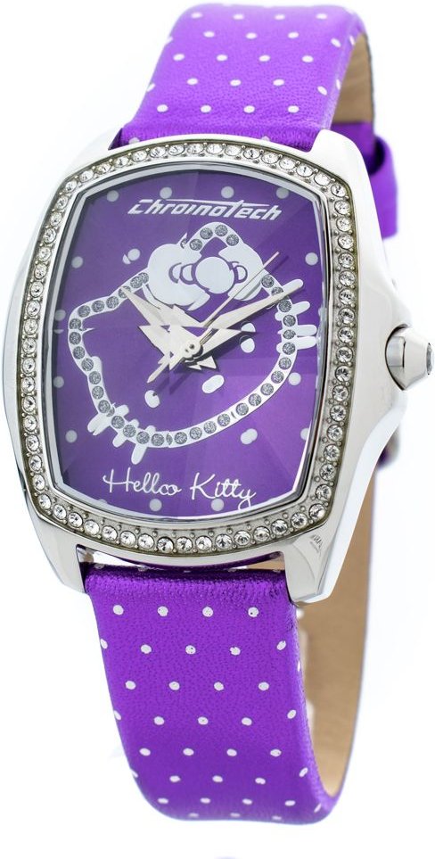 Hello Kitty Lila Pünktchen Uhr