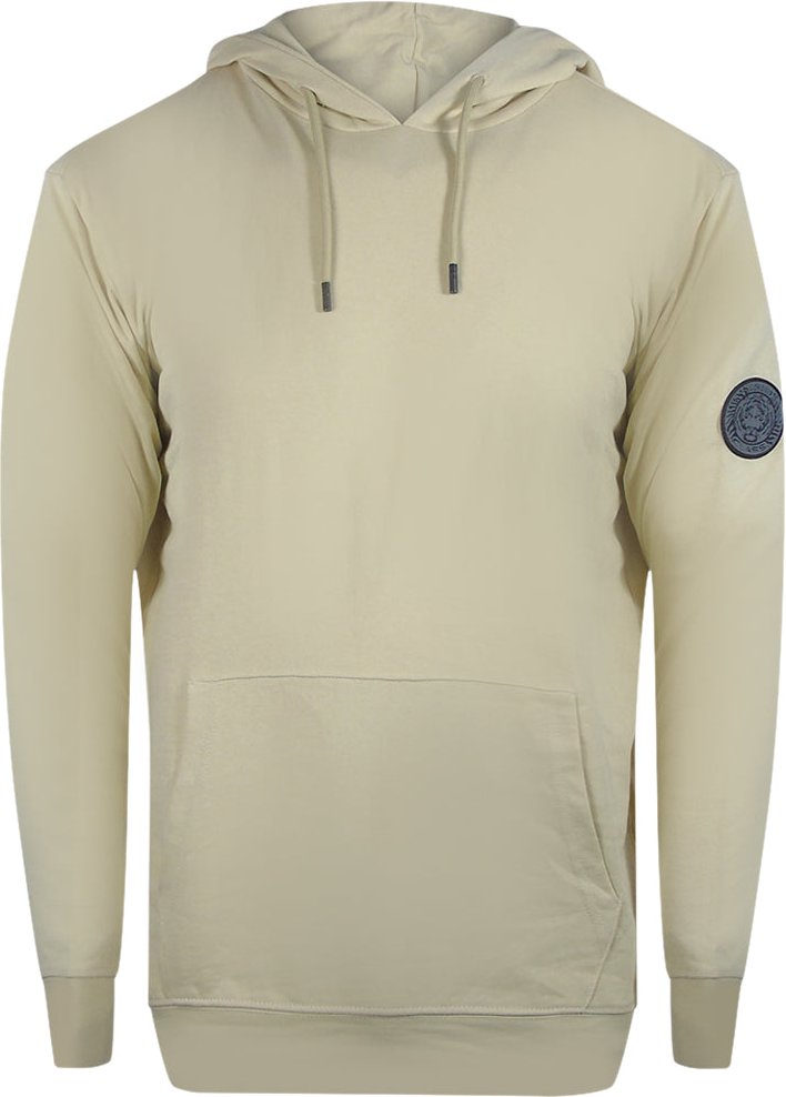 Cavalli Class - Einfarbiger Hoodie In Beige Und Sand
