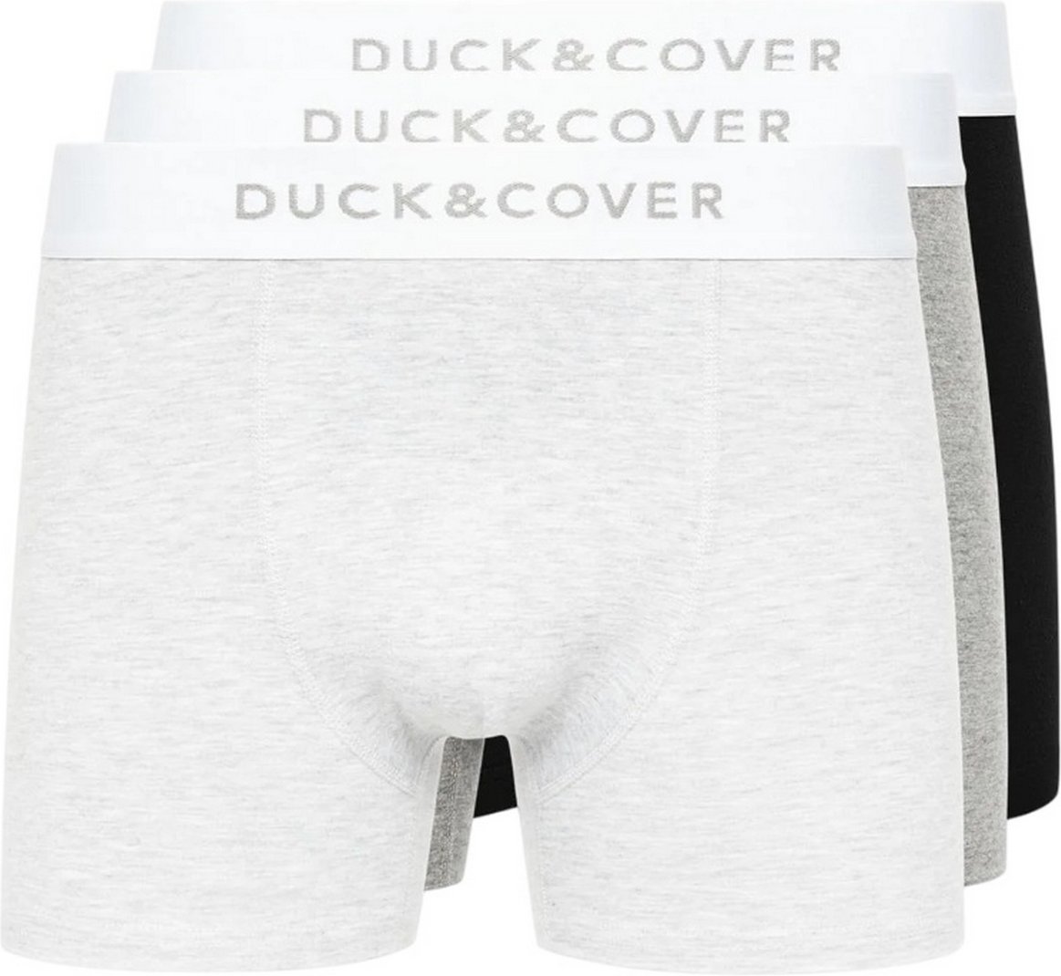 Duck and Cover - "Sagnet" Boxershorts für Herren(3er-Pack) (Grau/Weiß/Schwarz)