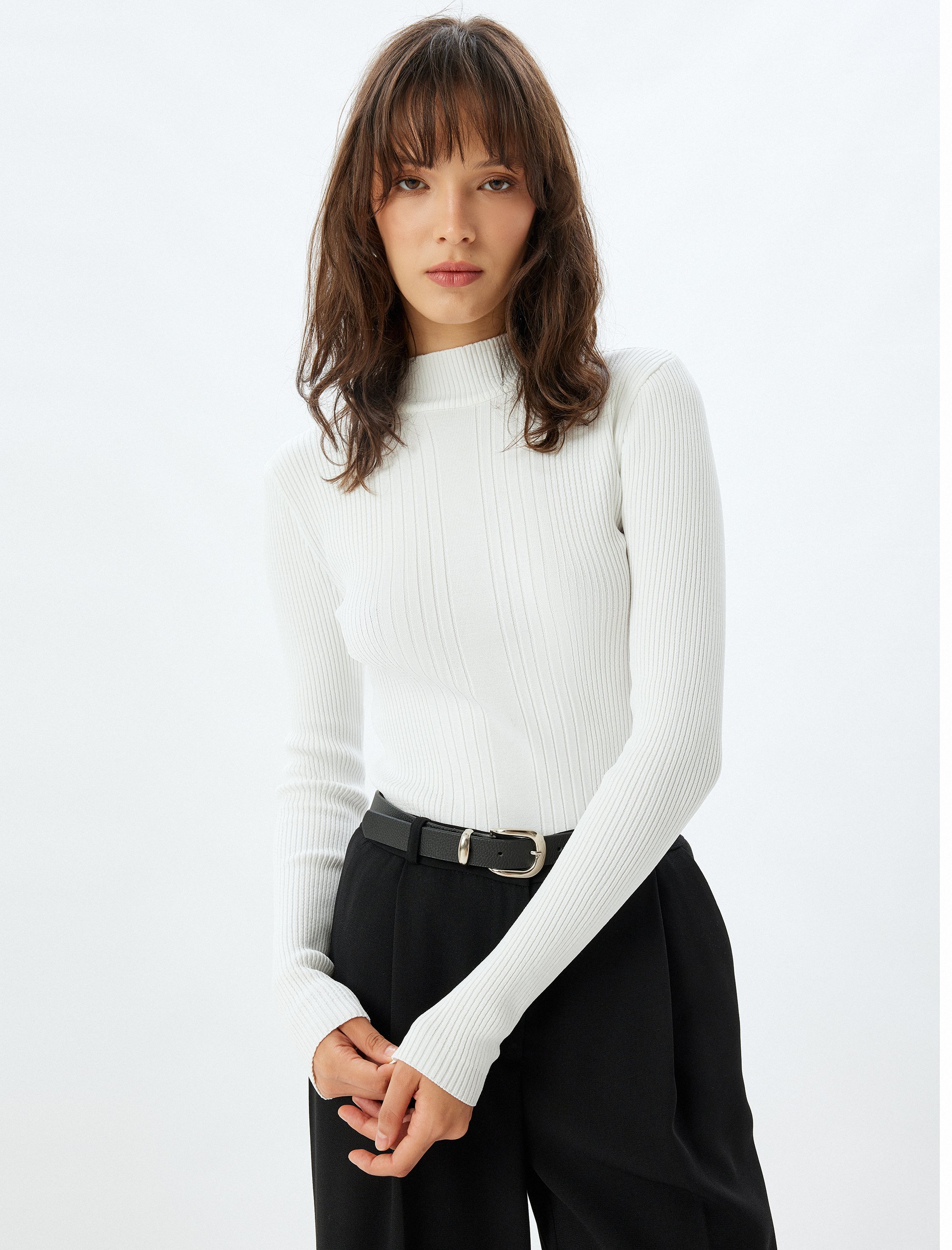 Thumbnail - Koton Sweater Standkragen Regular Sweater