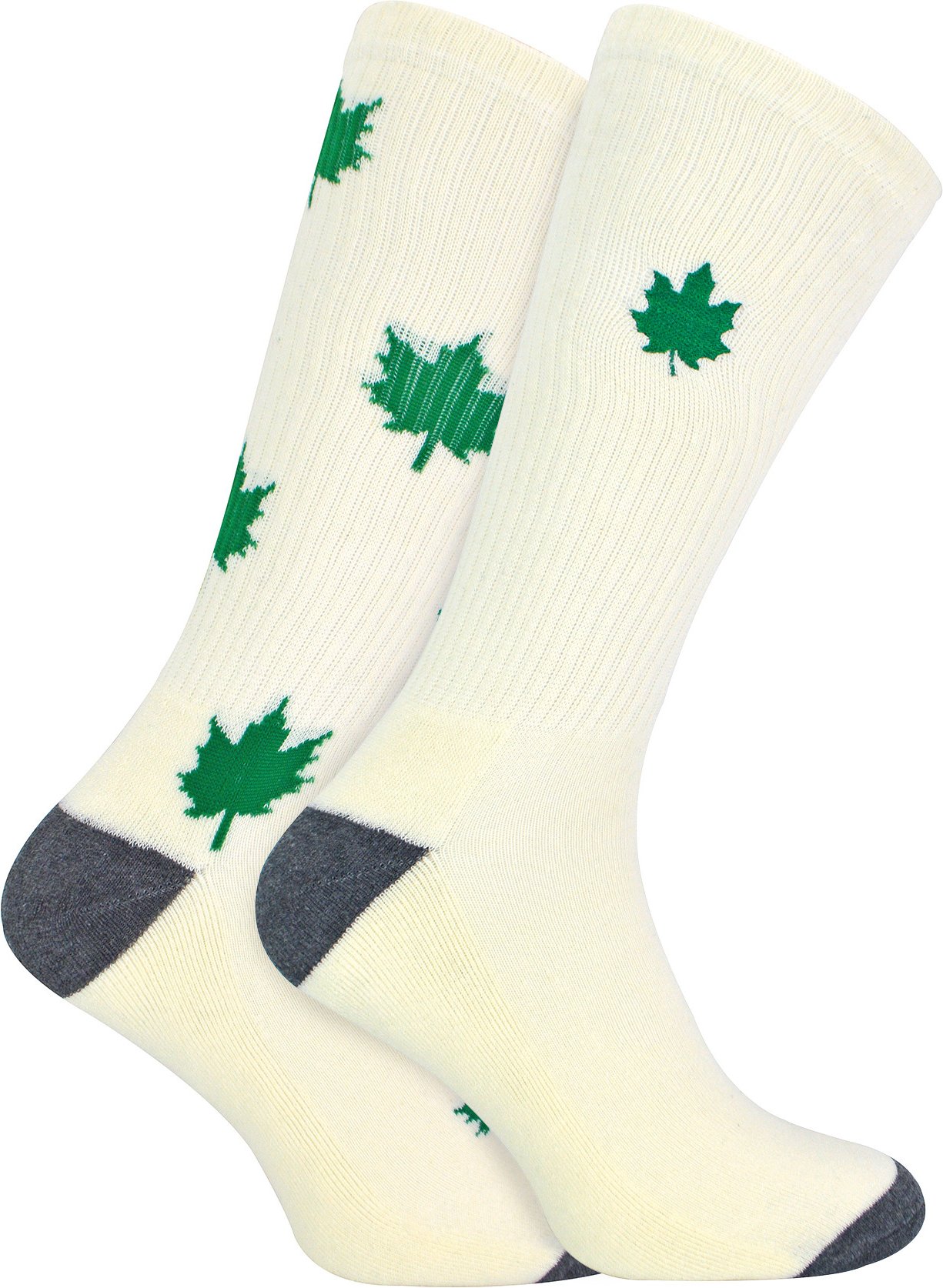 Urban Eccentric - Neuheit Baumwolle reich gepolstert Weed Leaf Socken in weiß | Herren & Damen Socken - Weed